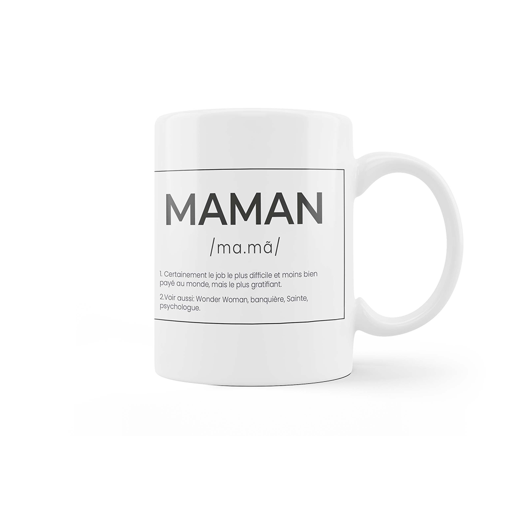 Taza "Maman" francés