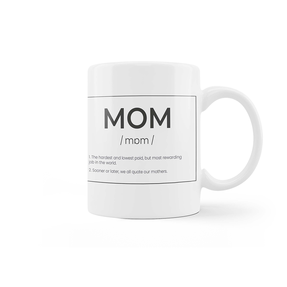 Taza “Mom” inglés