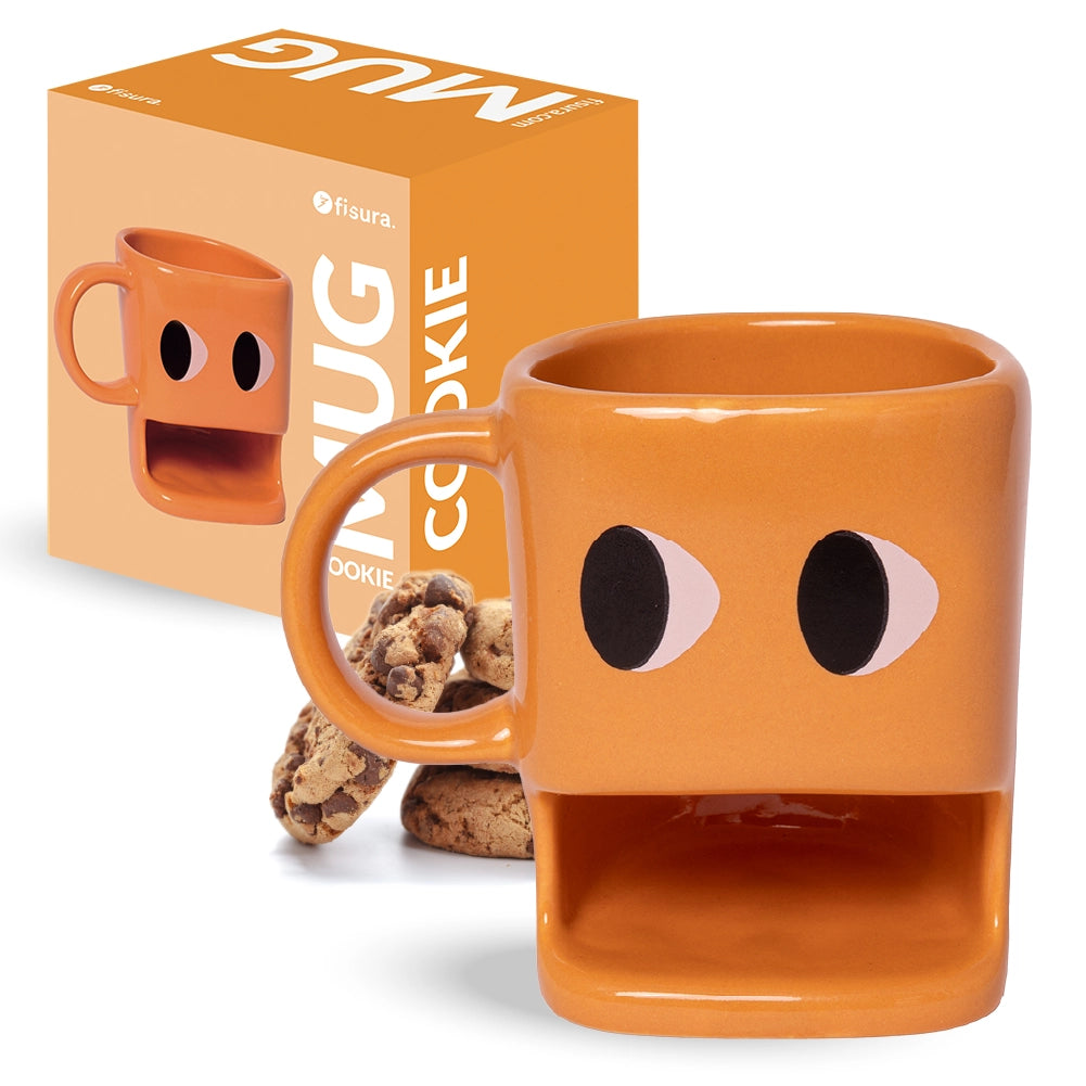 Taza para galletas naranja
