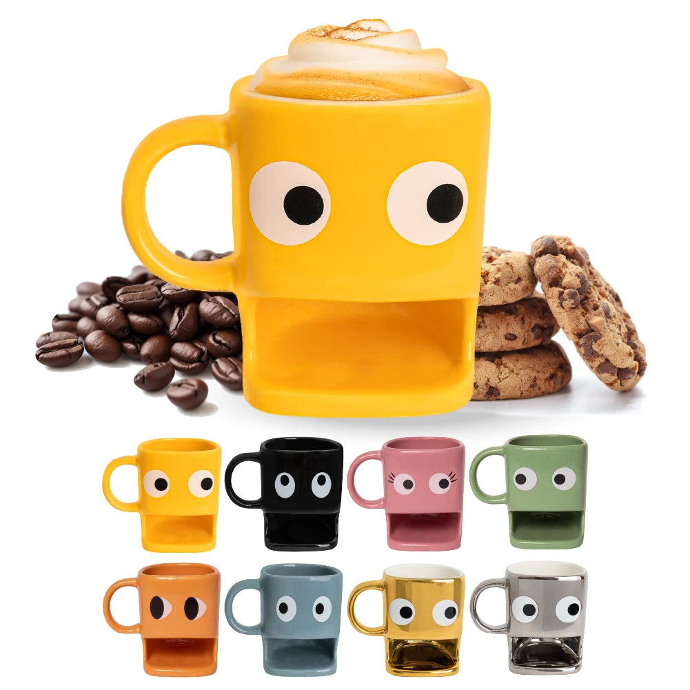 Taza para galletas amarilla