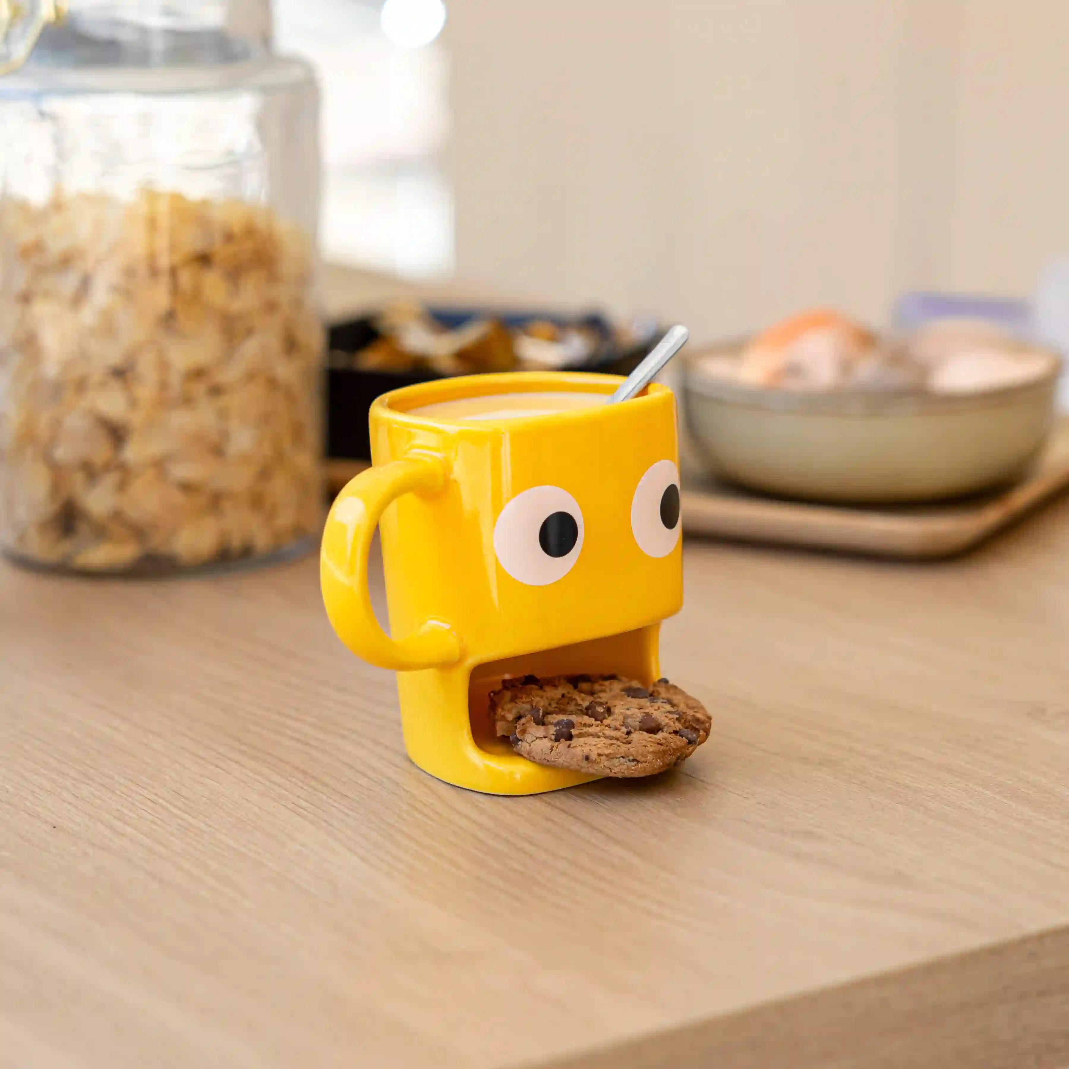 Taza para galletas amarilla