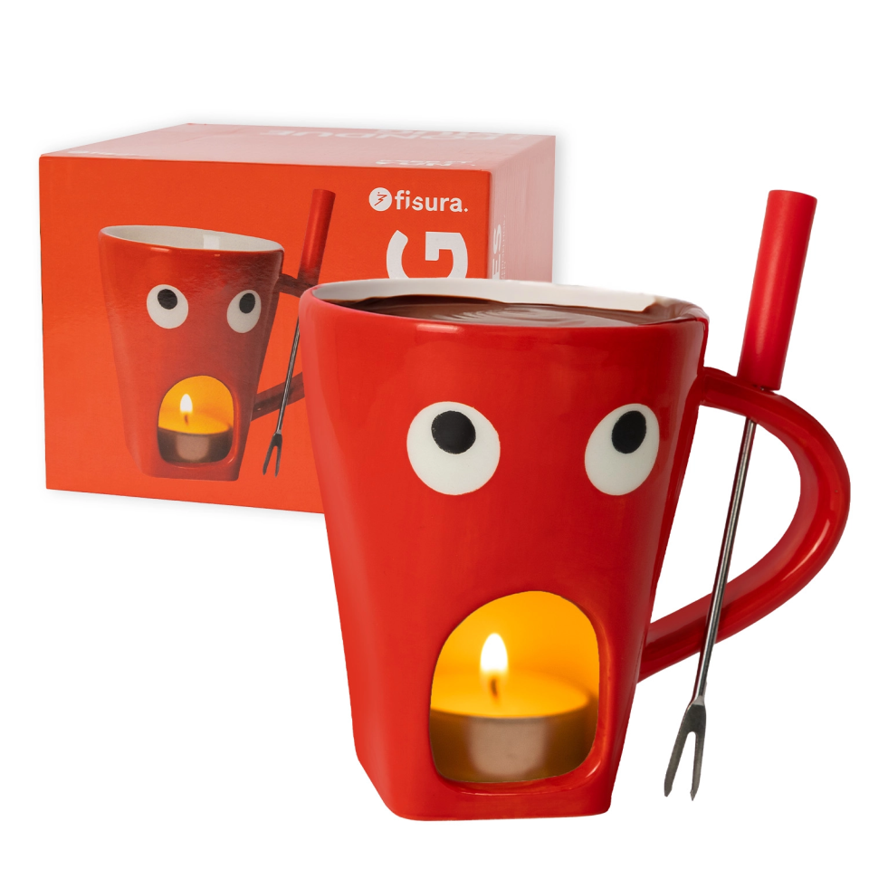 Taza fondue “Ojos”