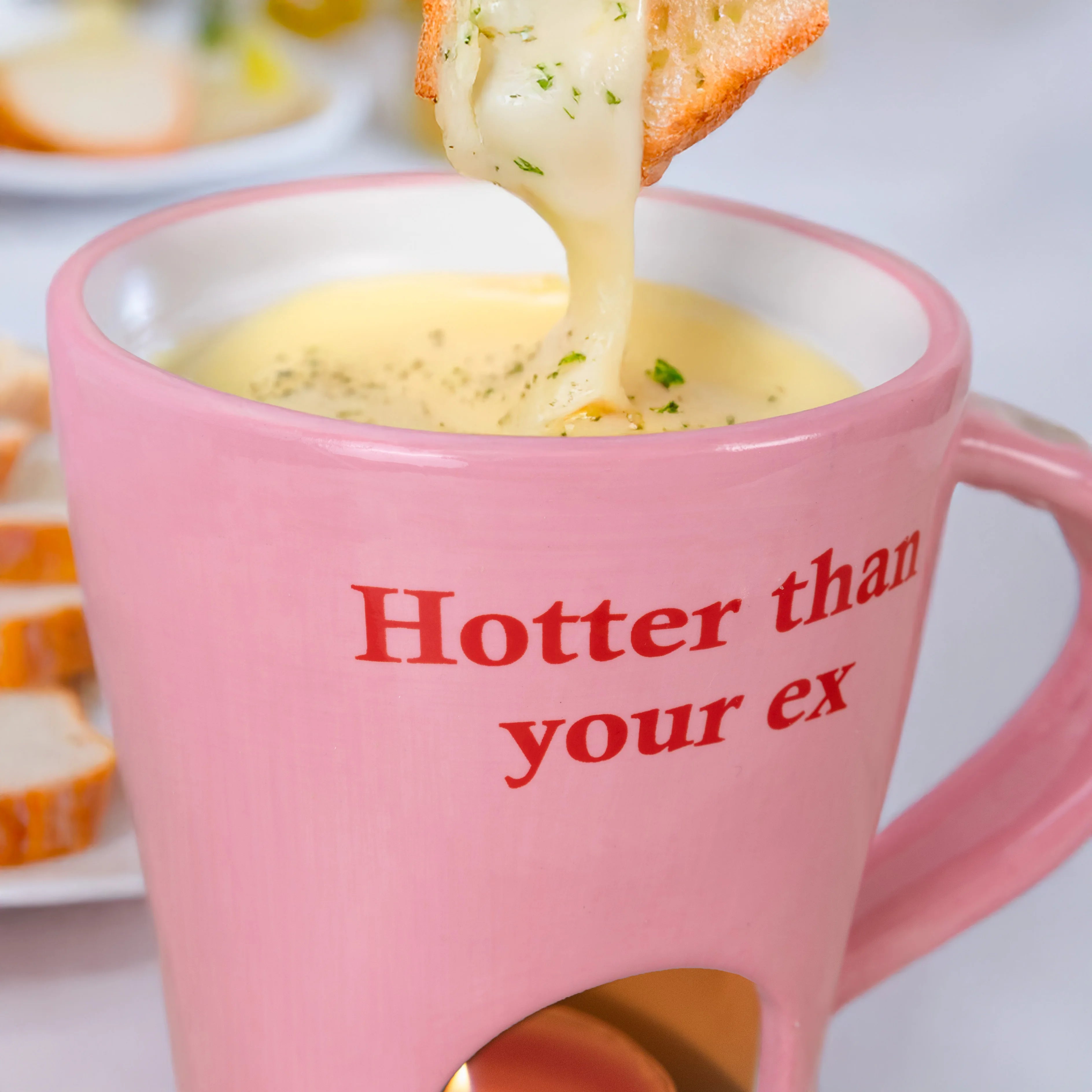 Taza fondue “Hotter than your ex”