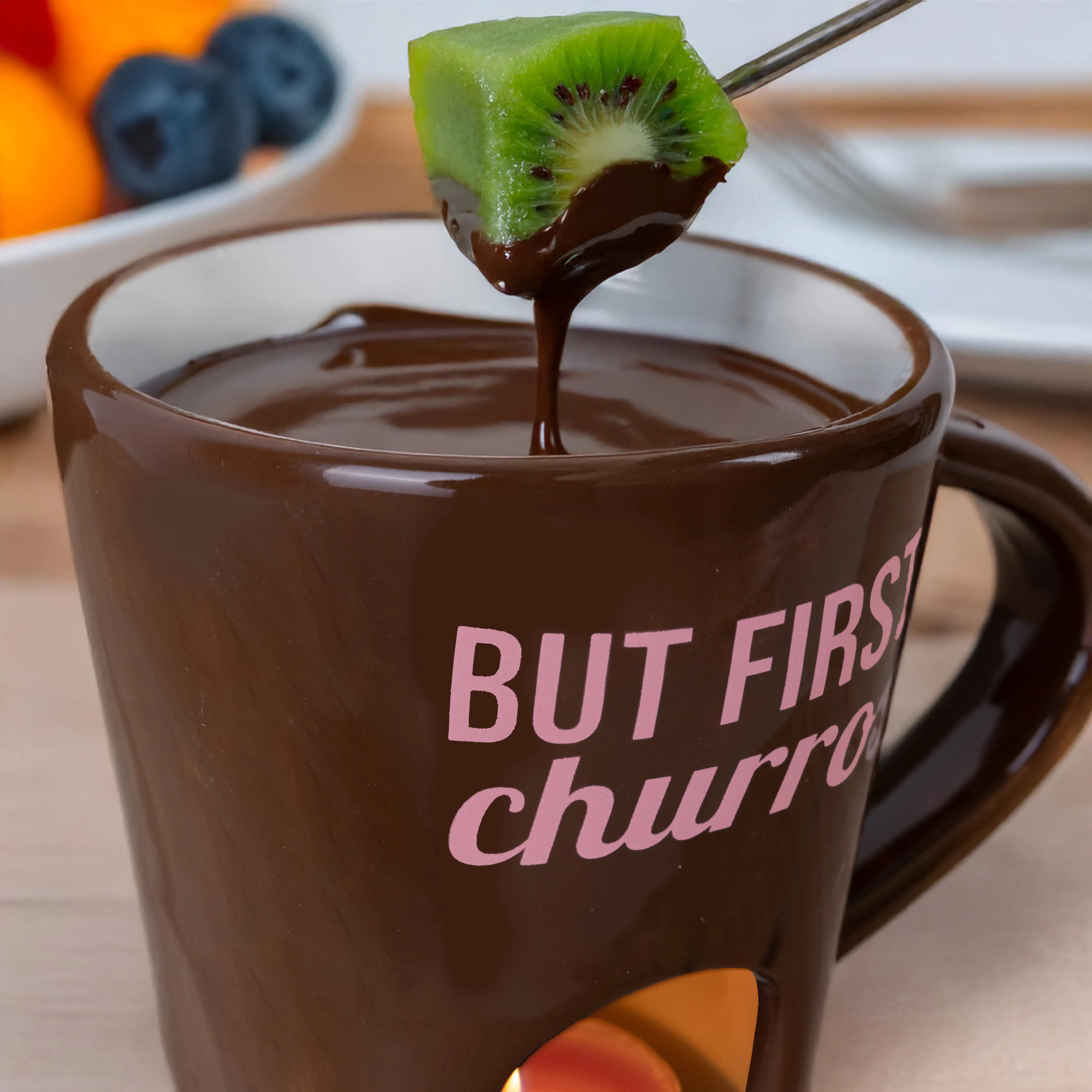 Taza fondue “But first churros”