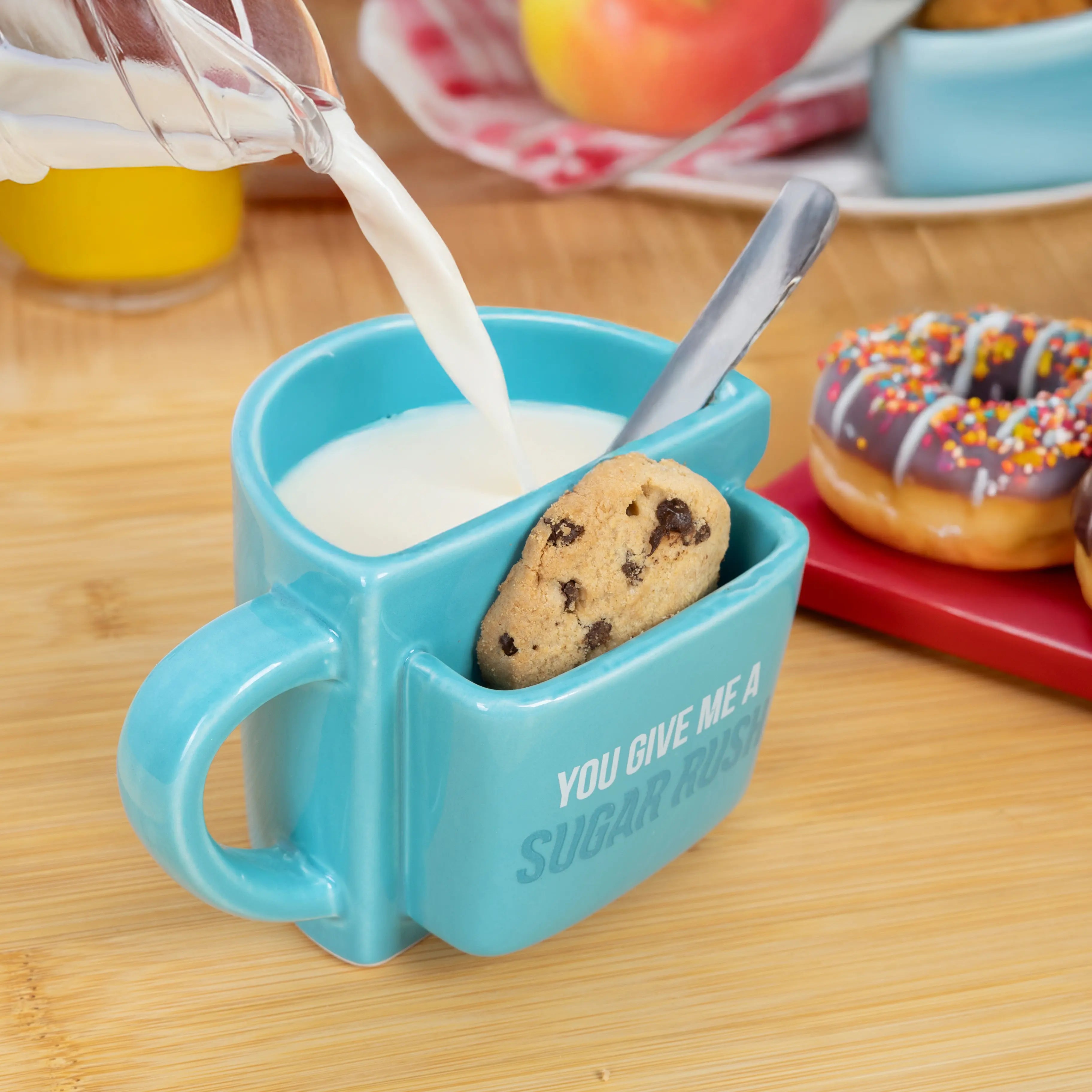 Taza bolsillo "You give me a sugar rush"