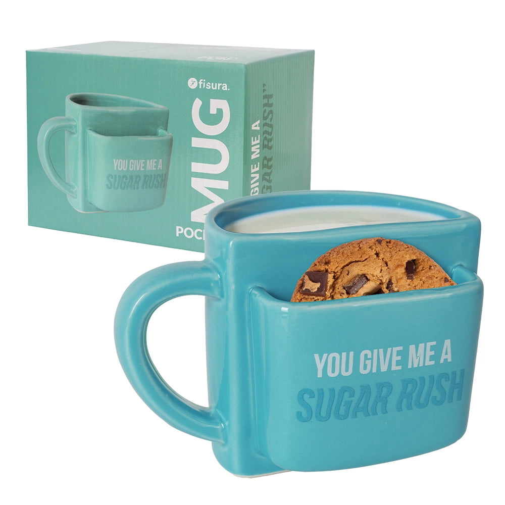 Taza bolsillo "You give me a sugar rush"