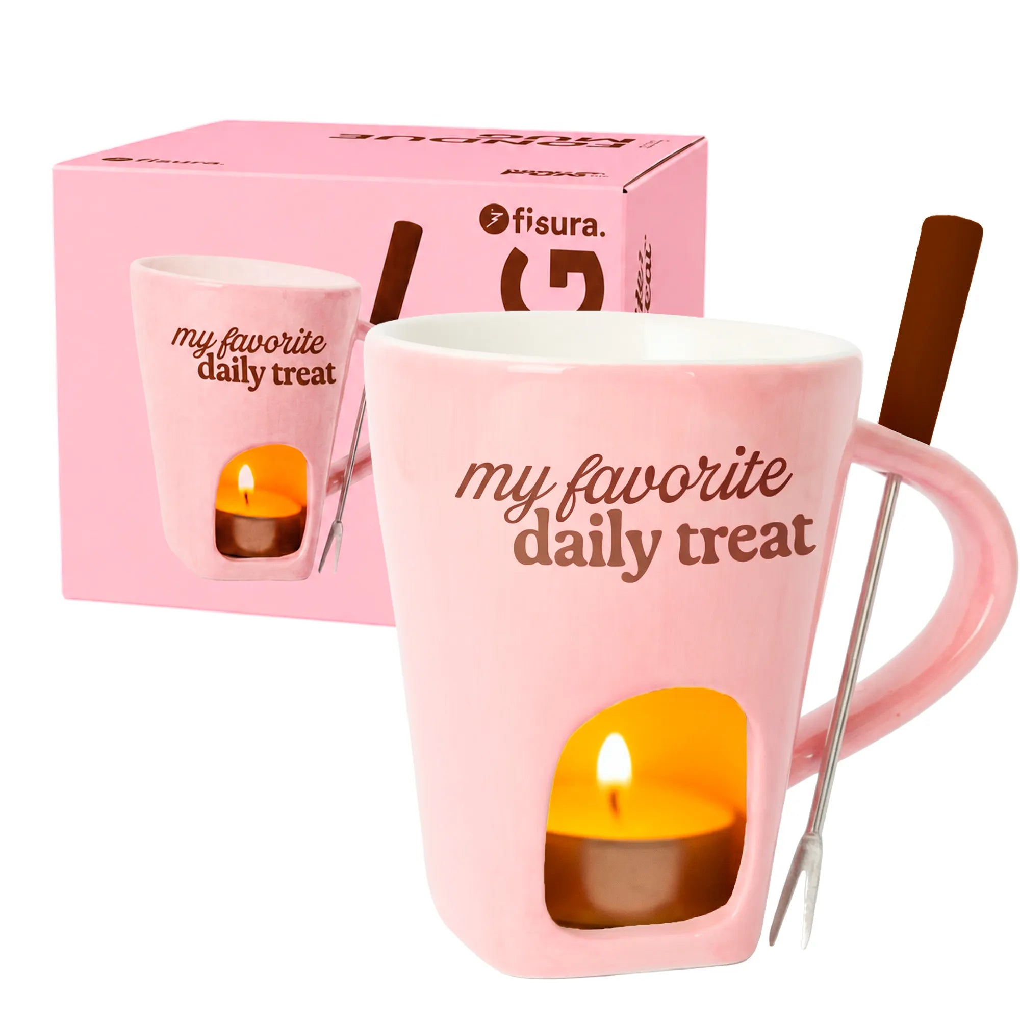 Taza fondue “My favorite daily treat”