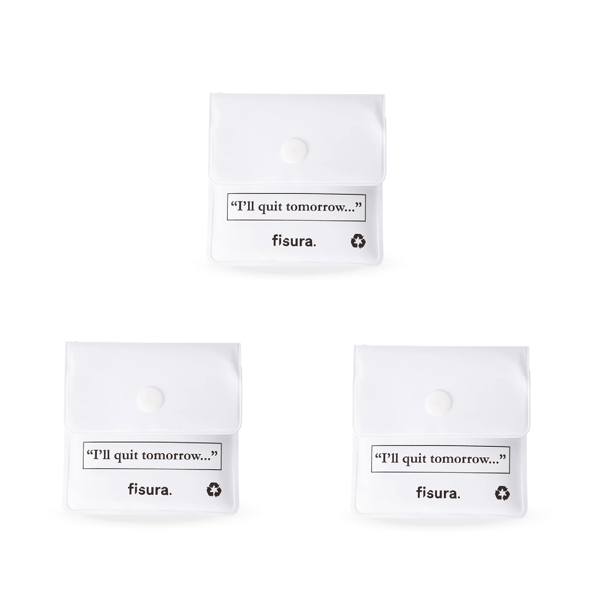 Cenicero portátil “I will quit tomorrow…” 3 unidades