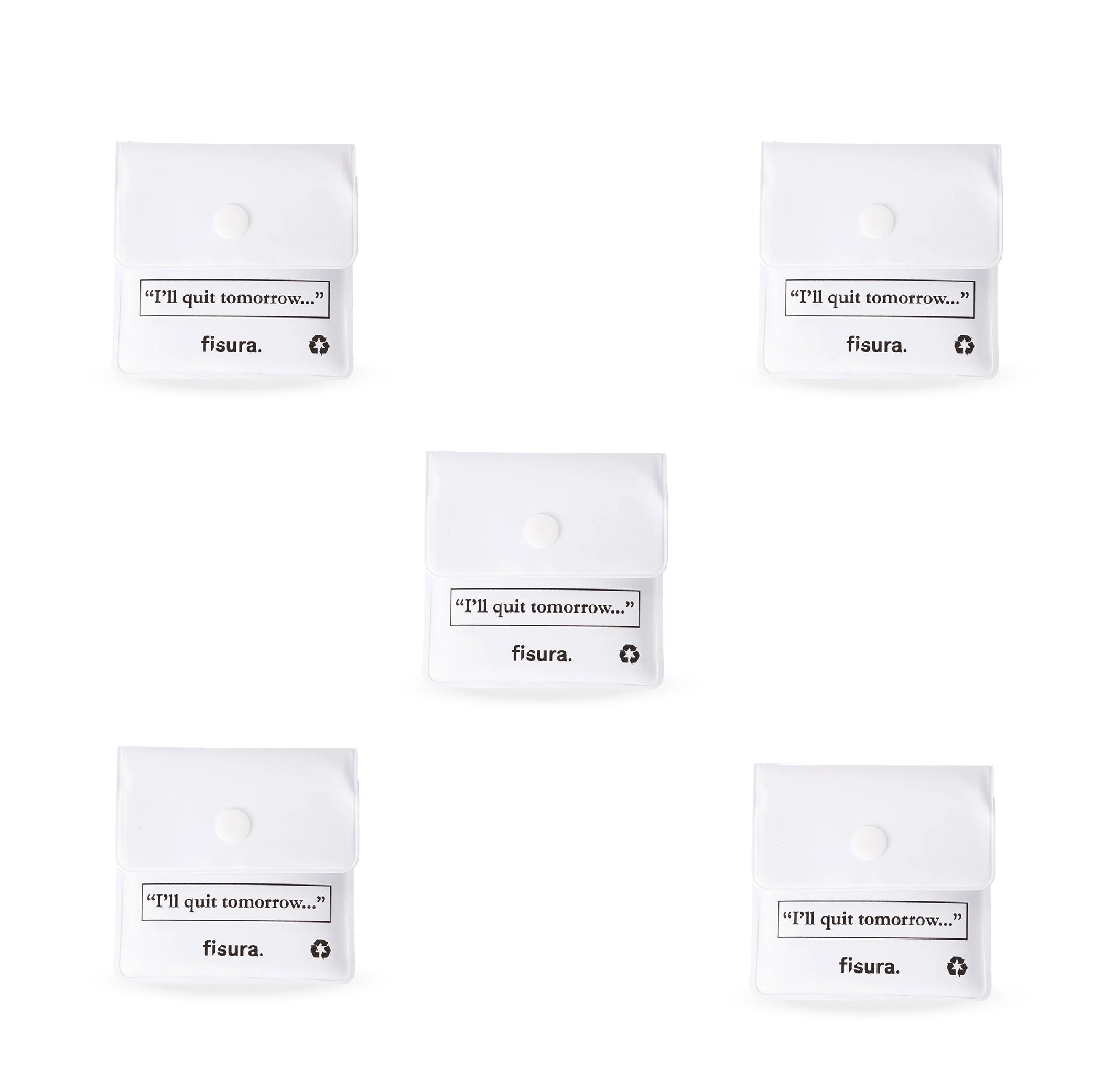 Cenicero portátil “I will quit tomorrow…” 5 unidades