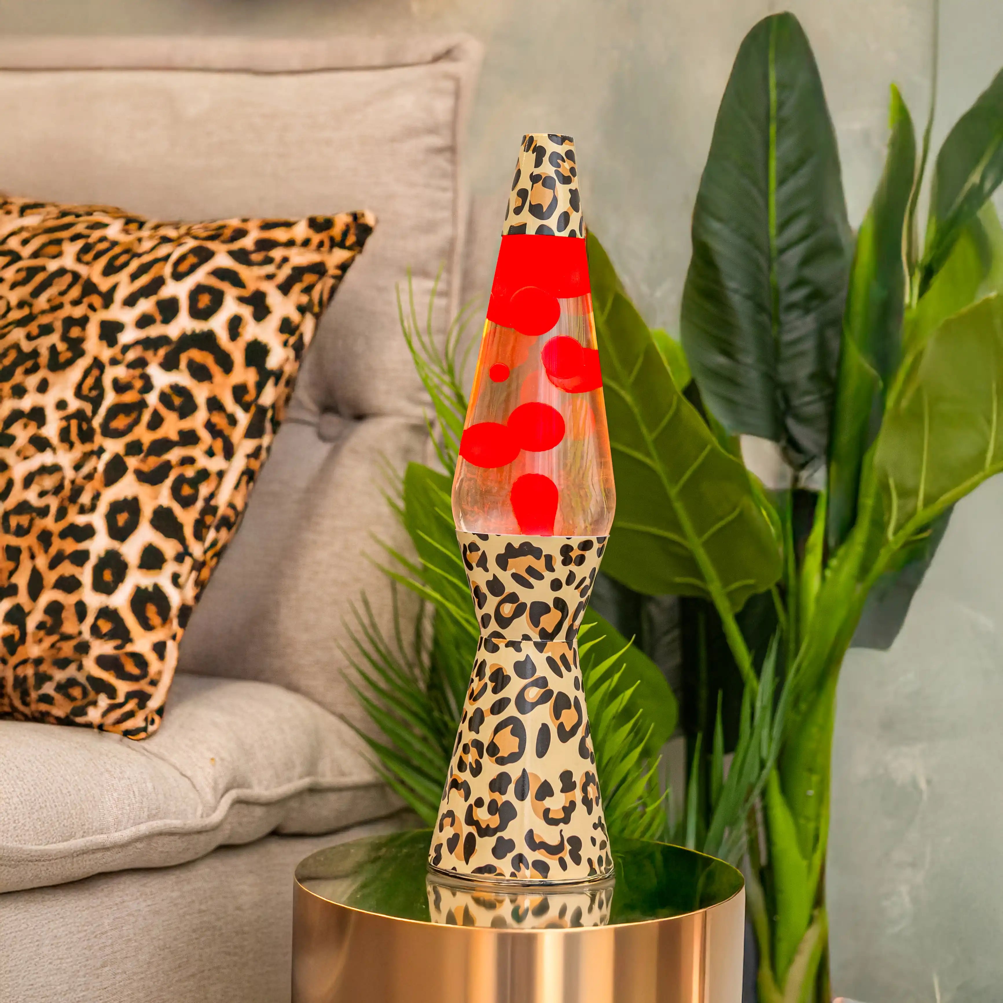 Lámpara de lava “bullet” leopardo