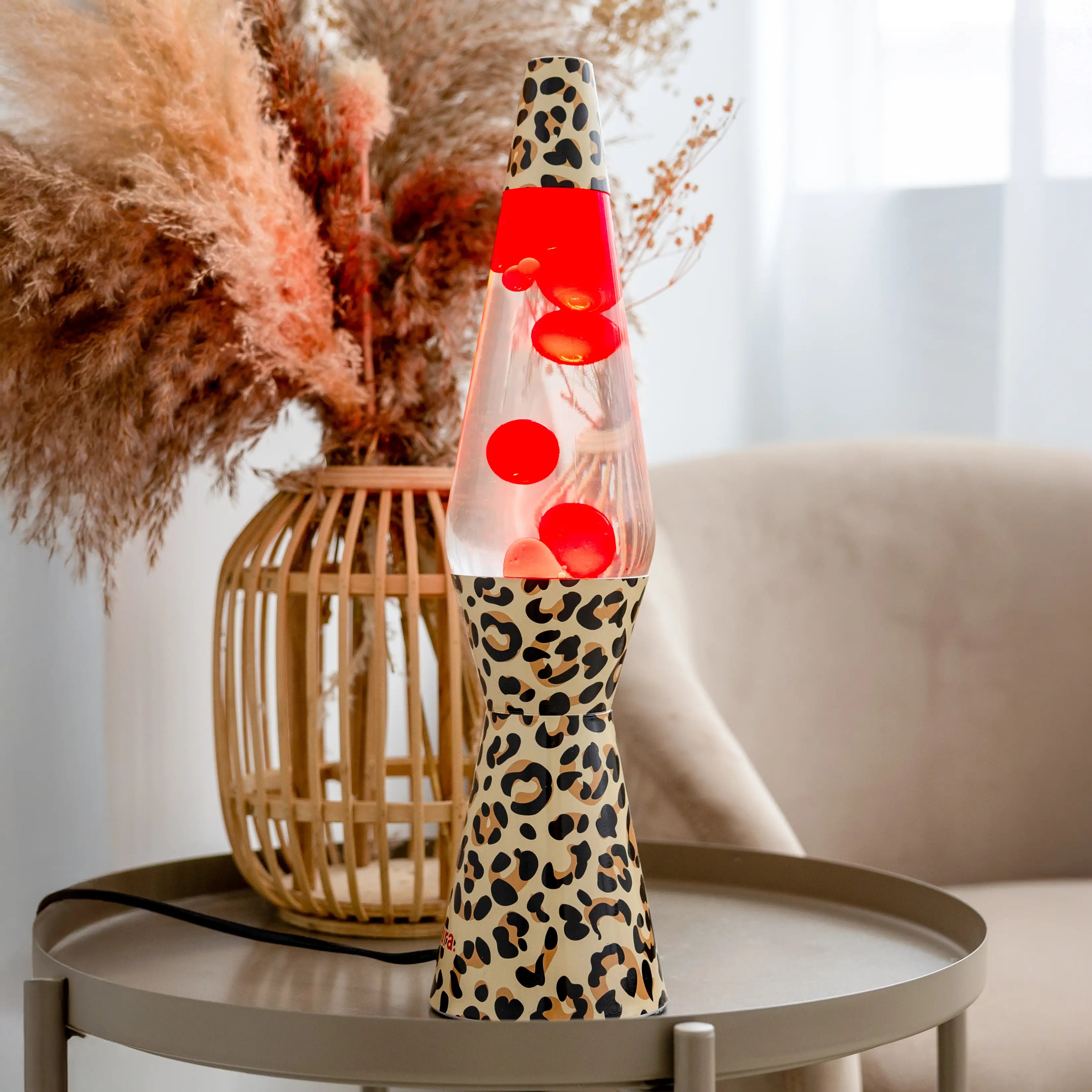Lámpara de lava “bullet” leopardo