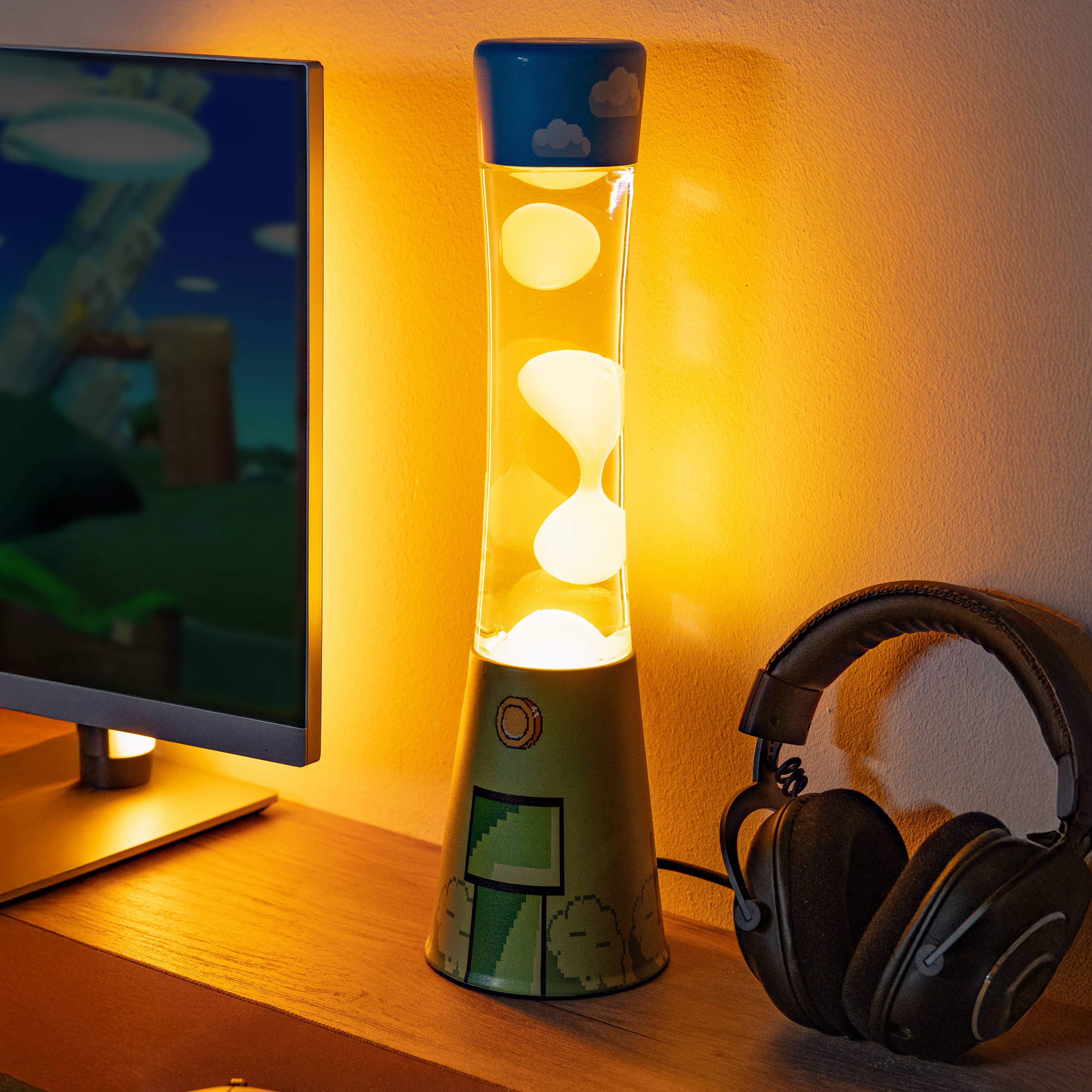Lámpara de lava “gamer”