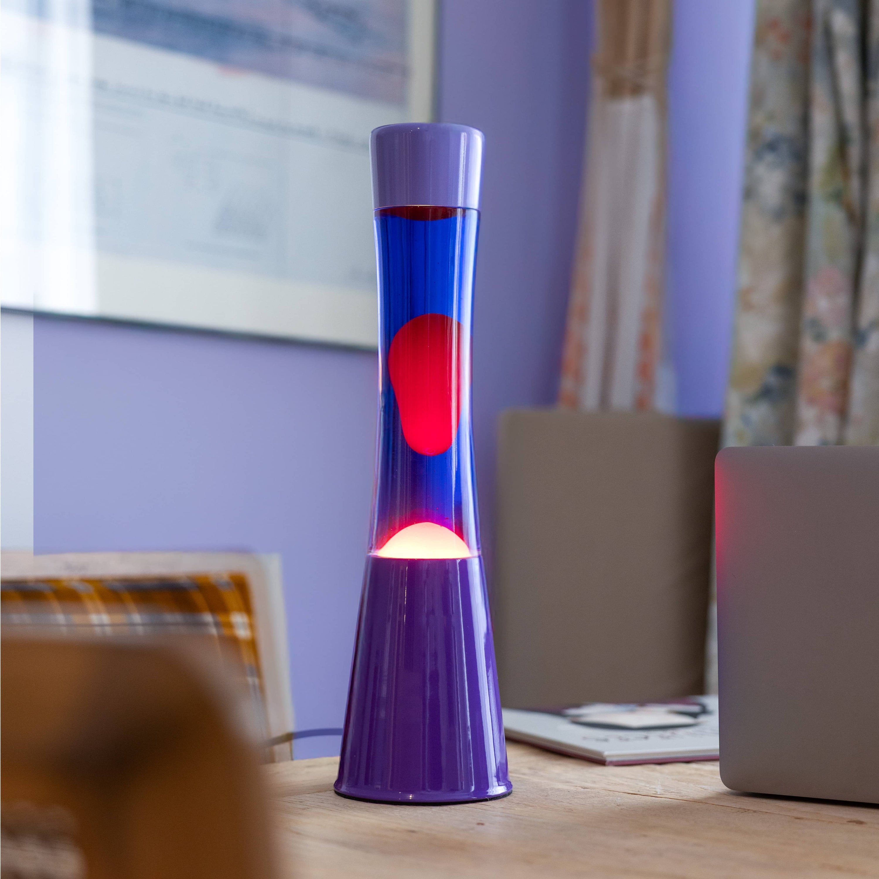 Lámpara de lava degradado morado
