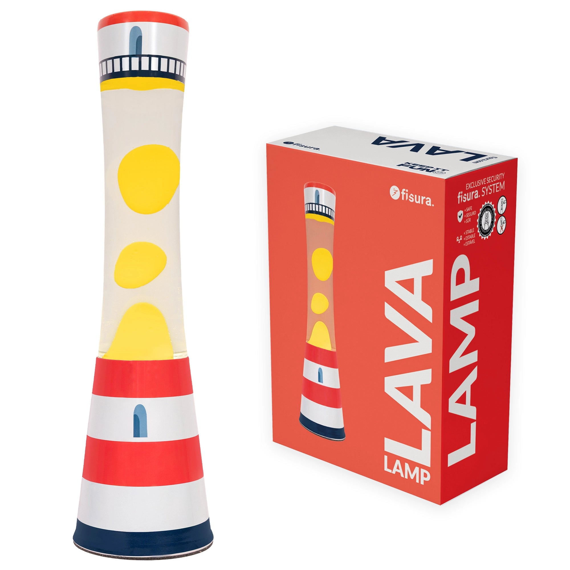 Lámpara de lava “faro”