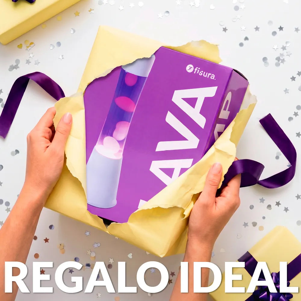 Lámpara de lava morada