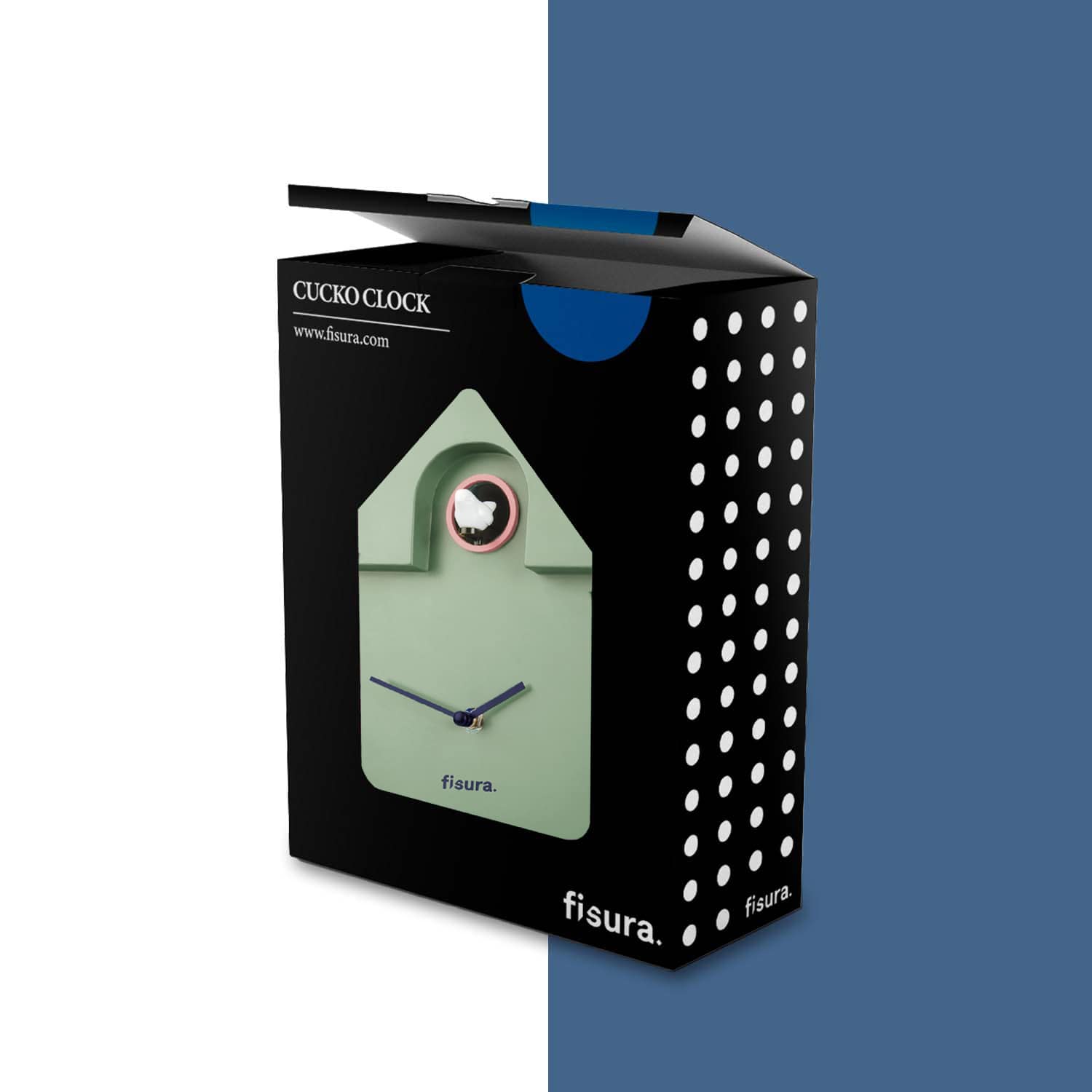 Reloj Cuco Casita Menta