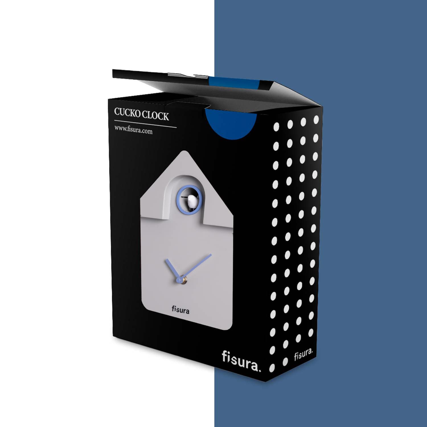 Reloj Cuco Casita Gris