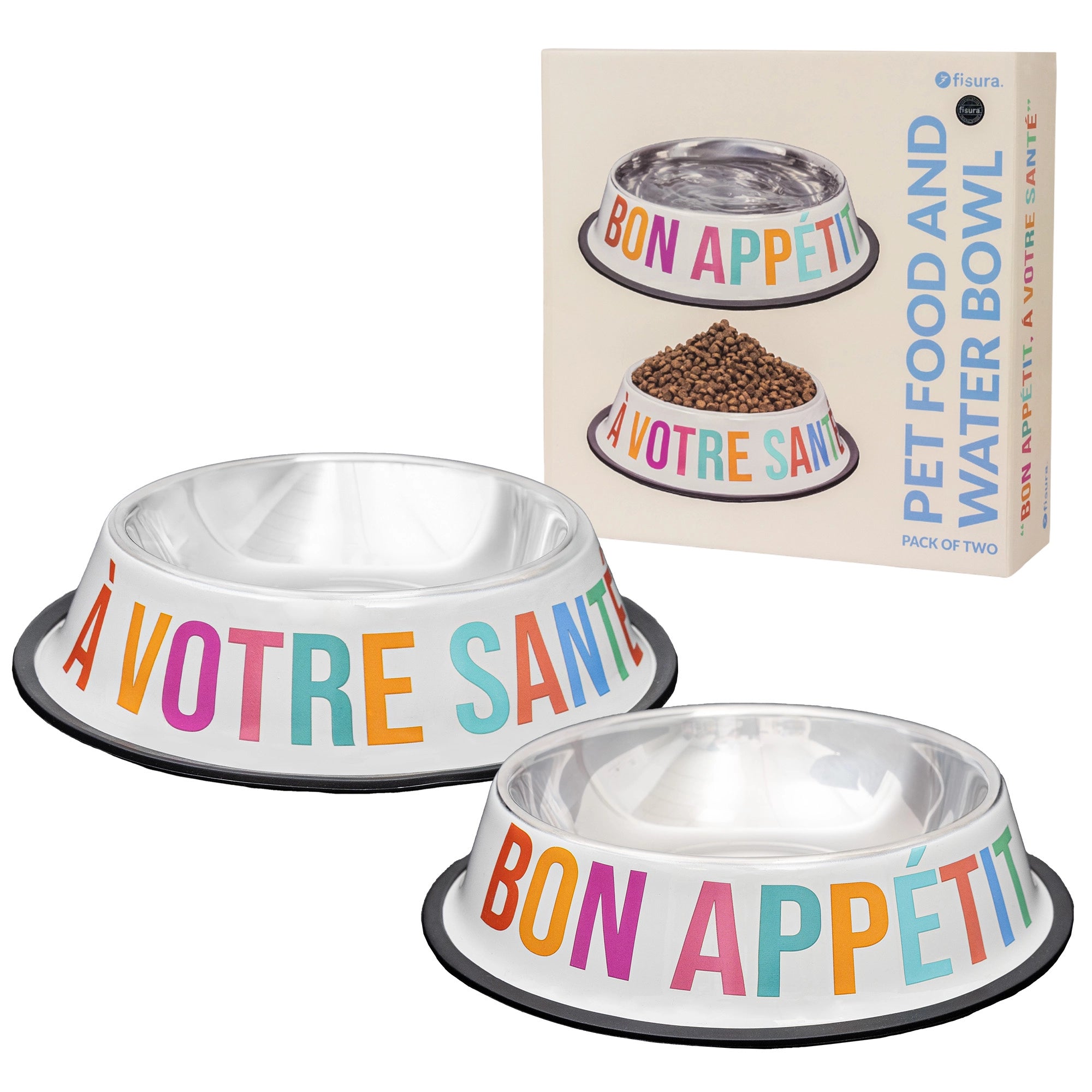 Comedero y bebedero “Bon appétit, à votre santé”