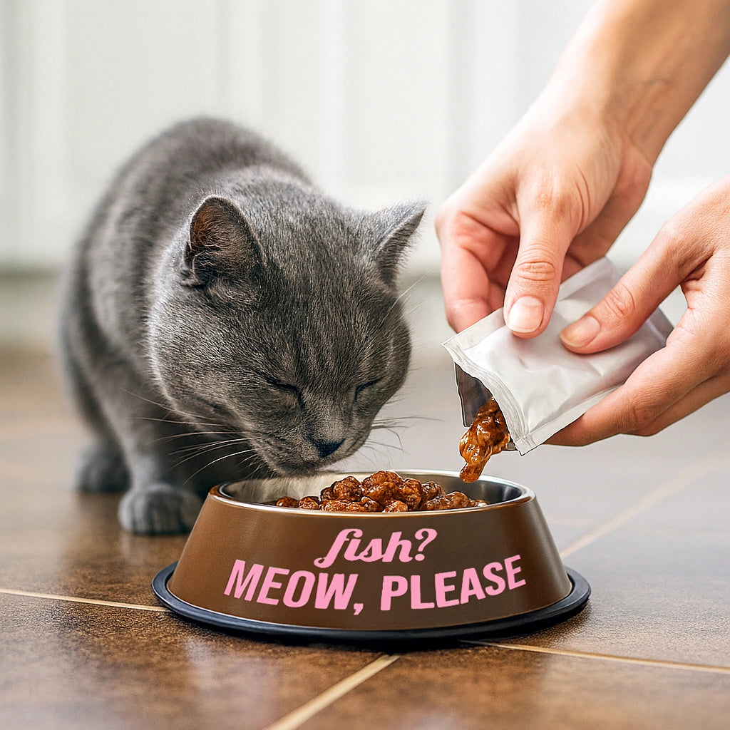 Comedero y bebedero “Meow, please”