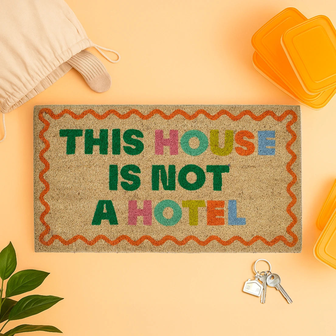 Felpudo “This house is not a hotel”