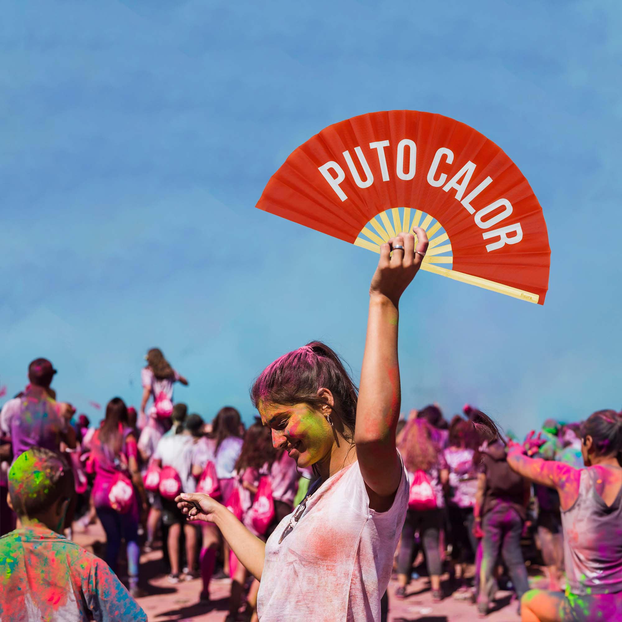 Abanico xxl “Puto calor”
