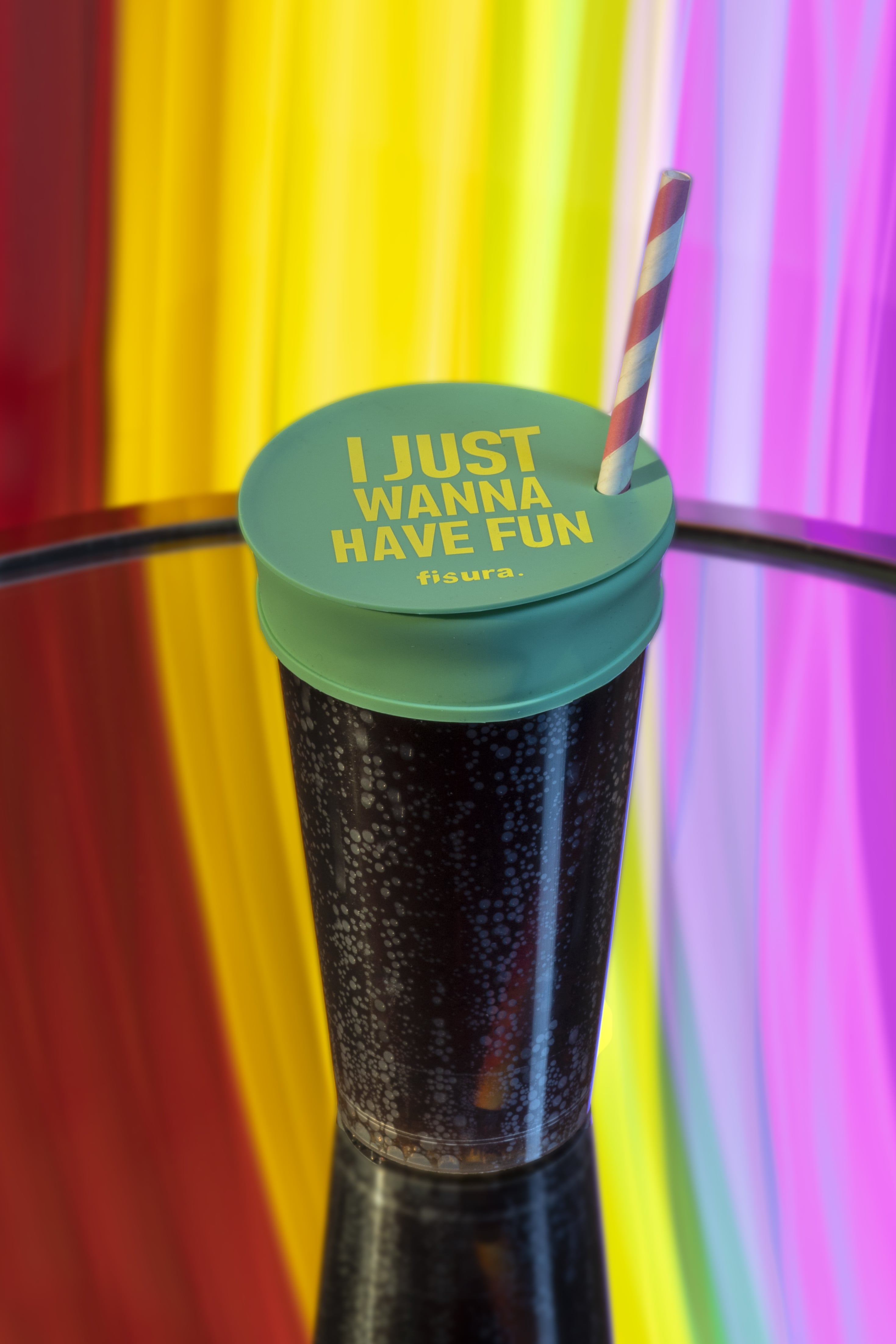 Tapa vasos antidroga “I just wanna have fun”