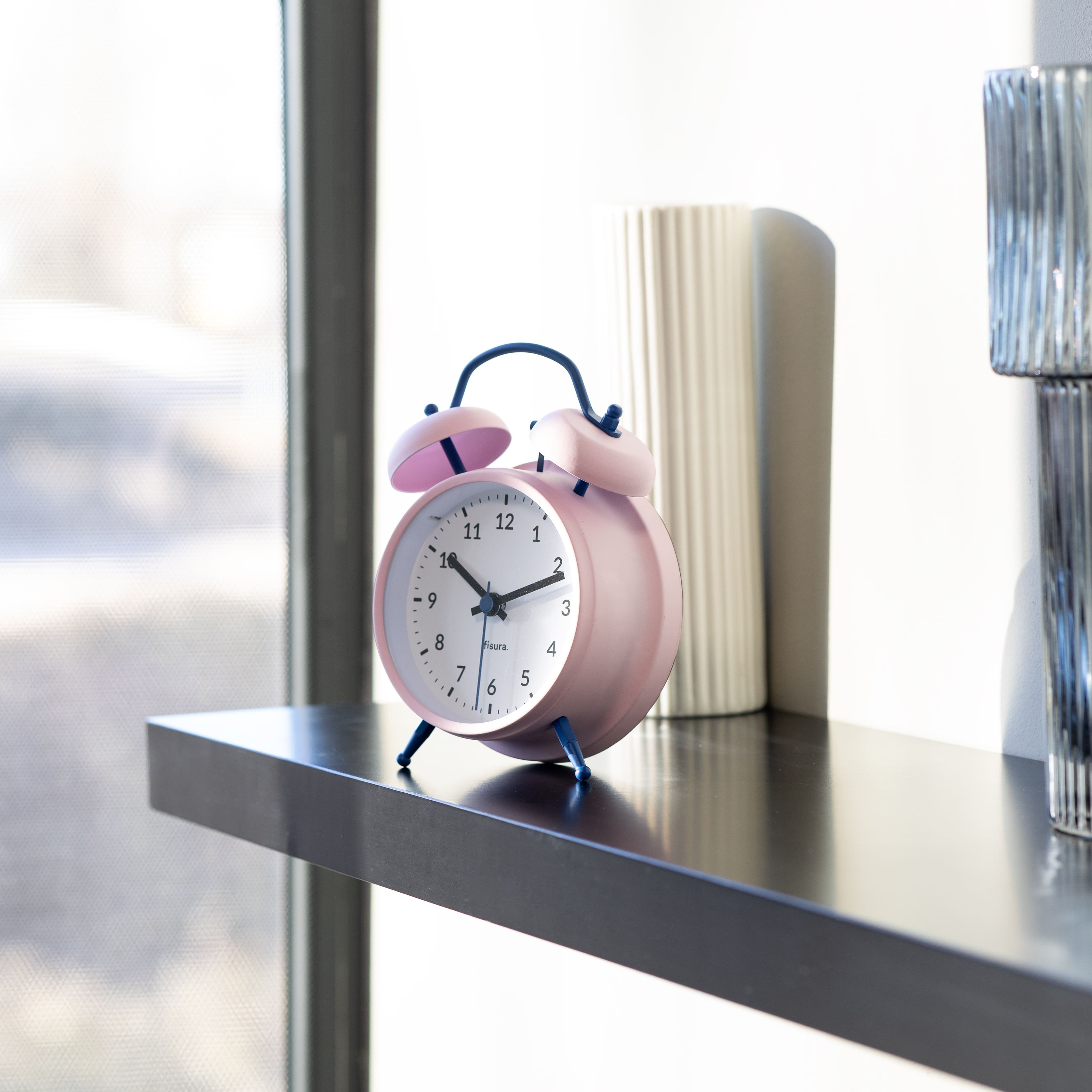 Reloj despertador Retro Rosa & Azul