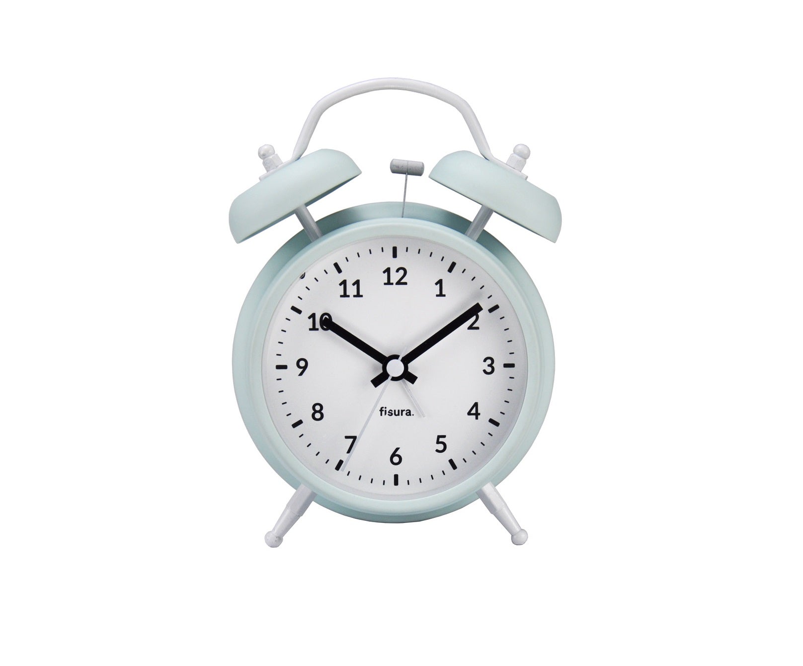 Reloj despertador Retro Menta & Blanco