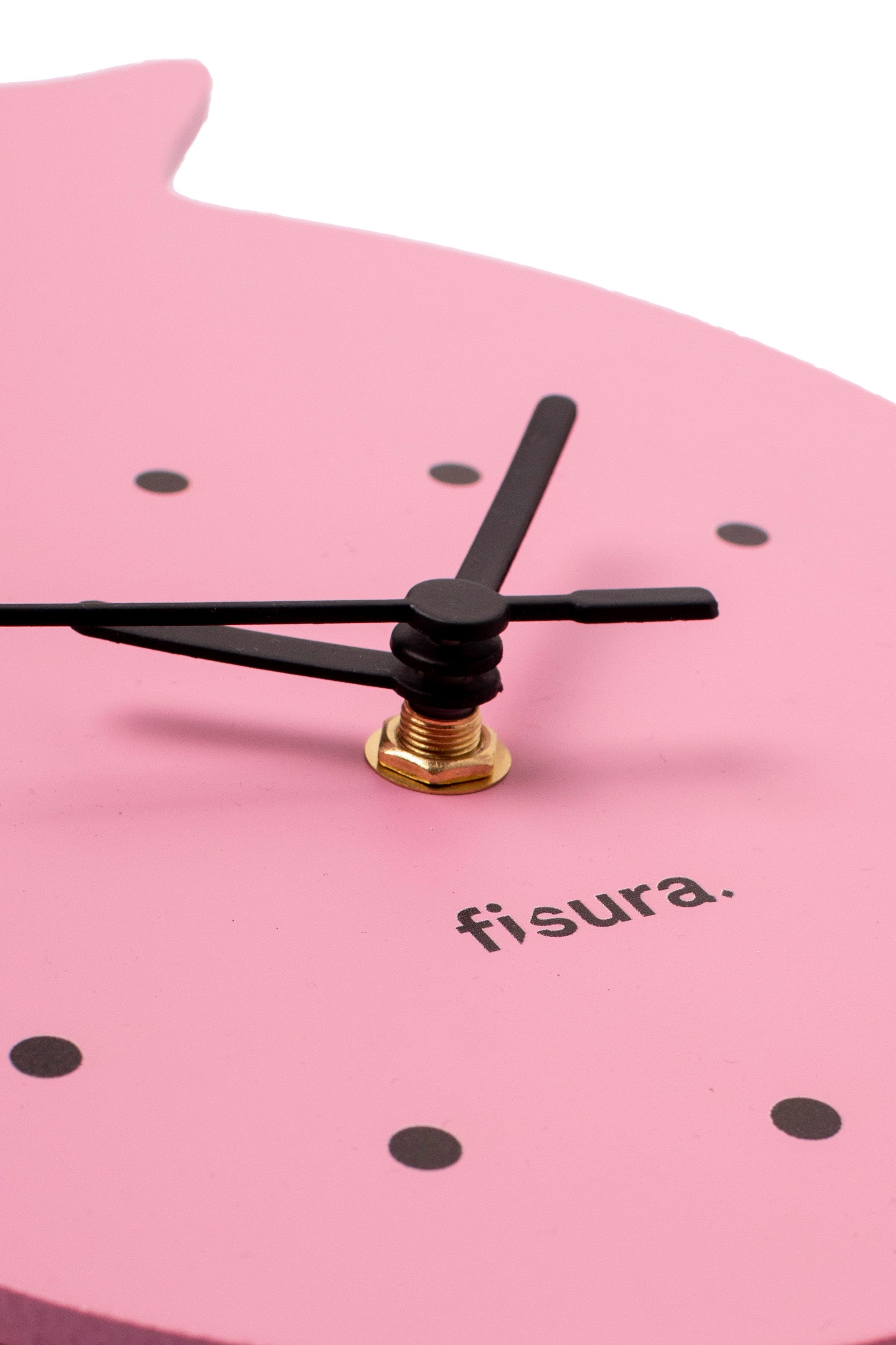 Reloj gato rosa