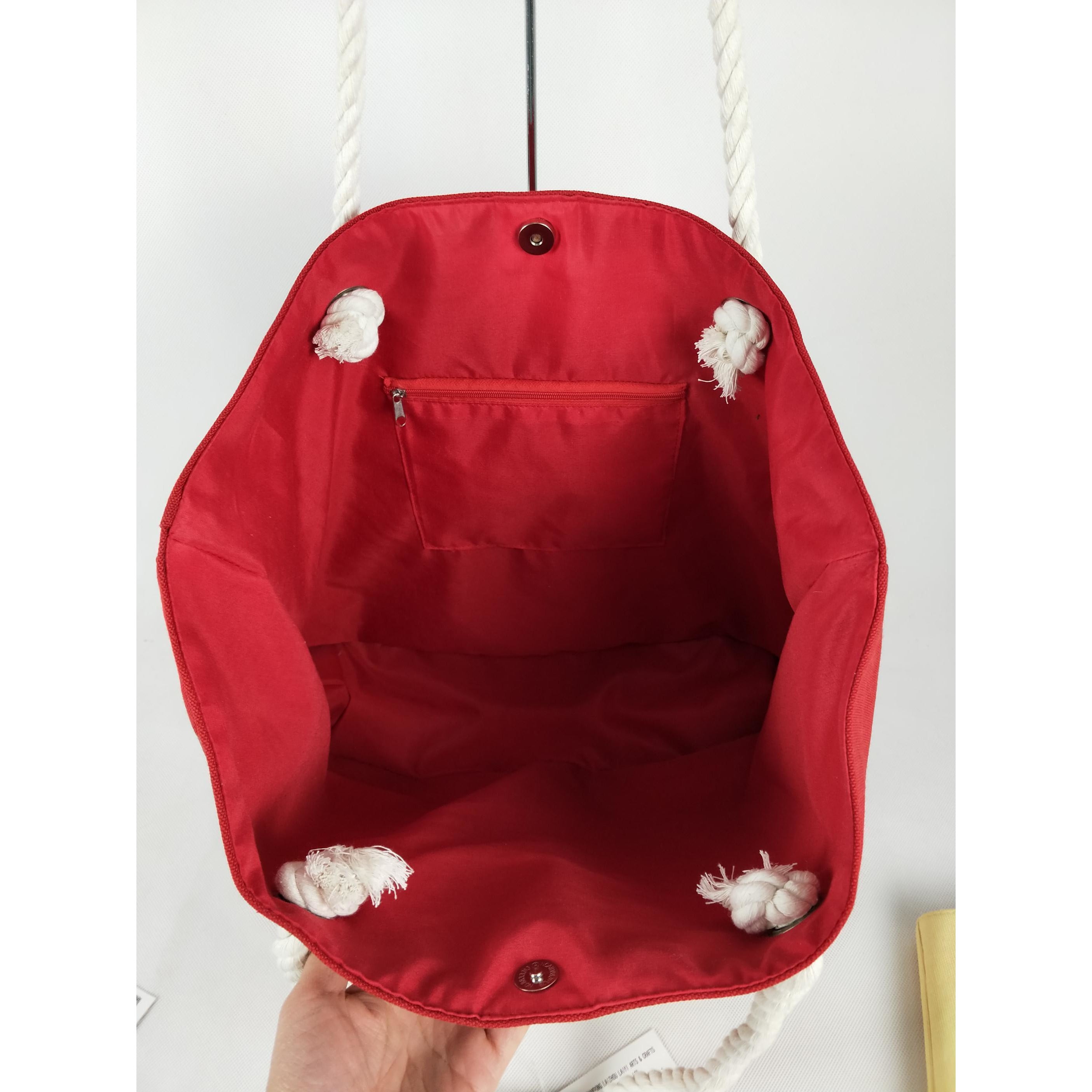 Bolso de playa "Love" Rojo