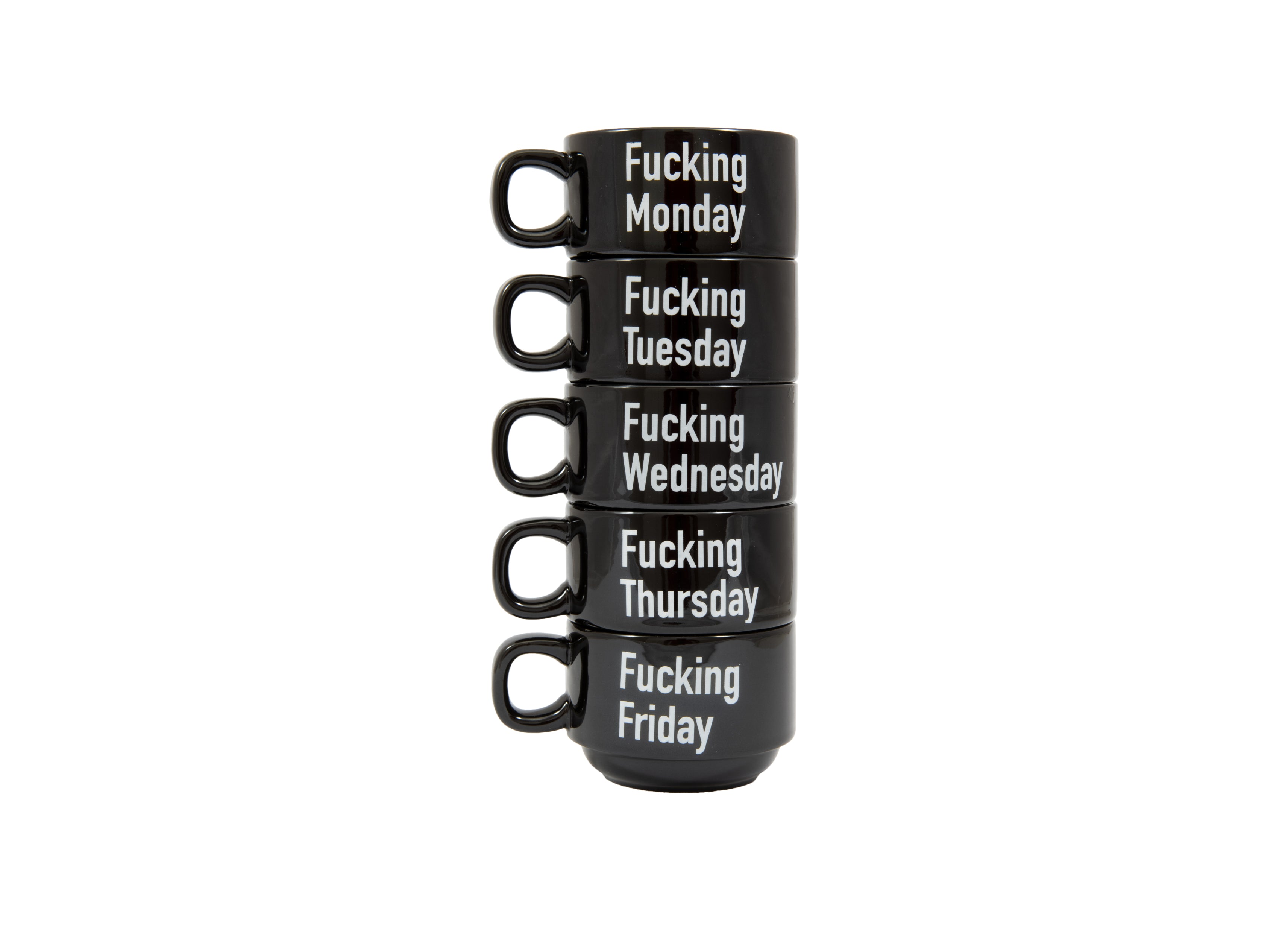 Tazas "Fucking Week"  ENG (Set de 5)