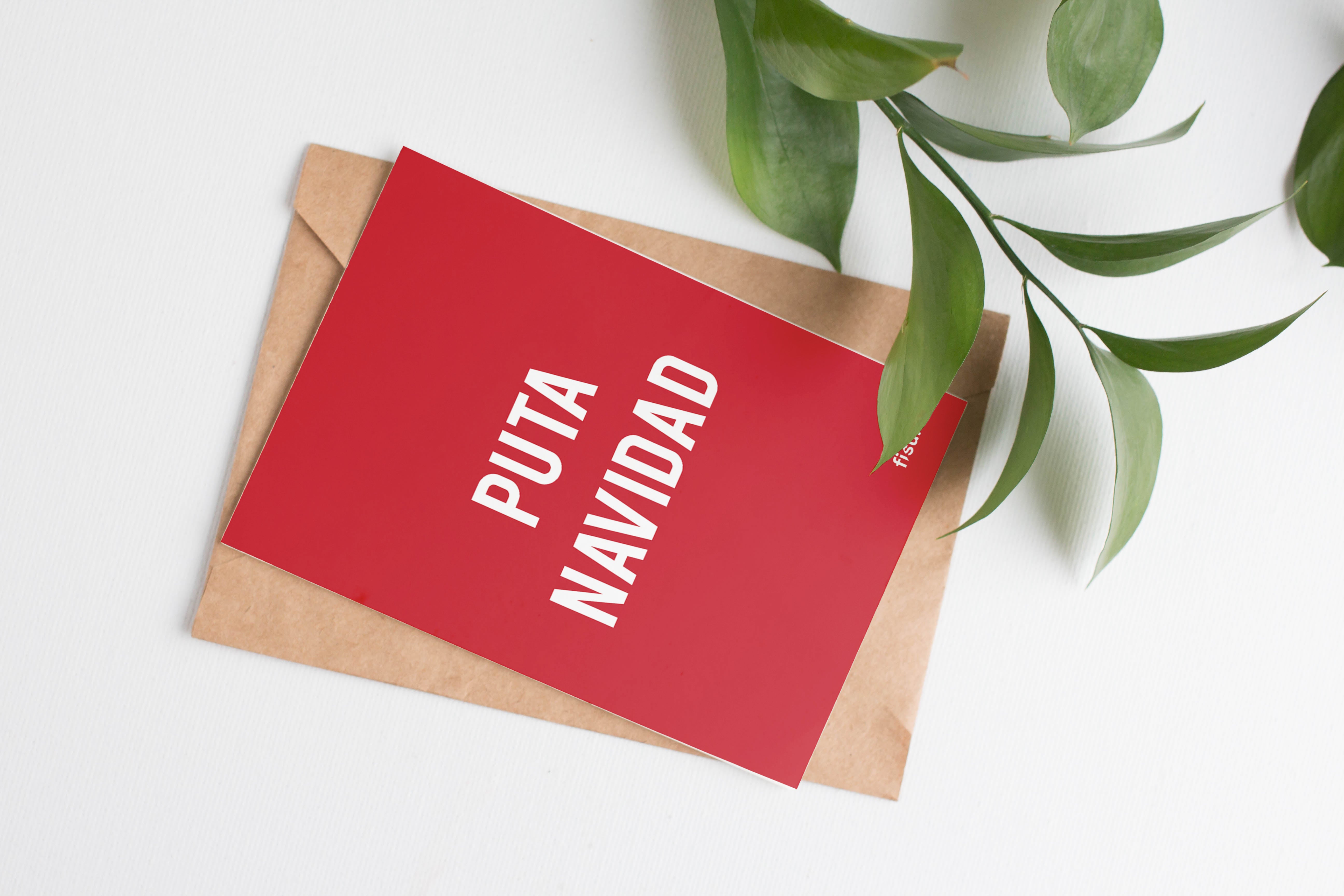 Postal "Puta Navidad"