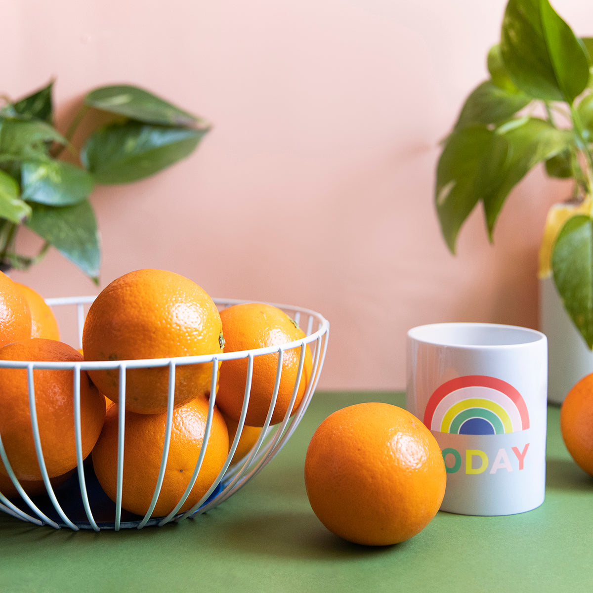 Frutero Blanco & Naranja