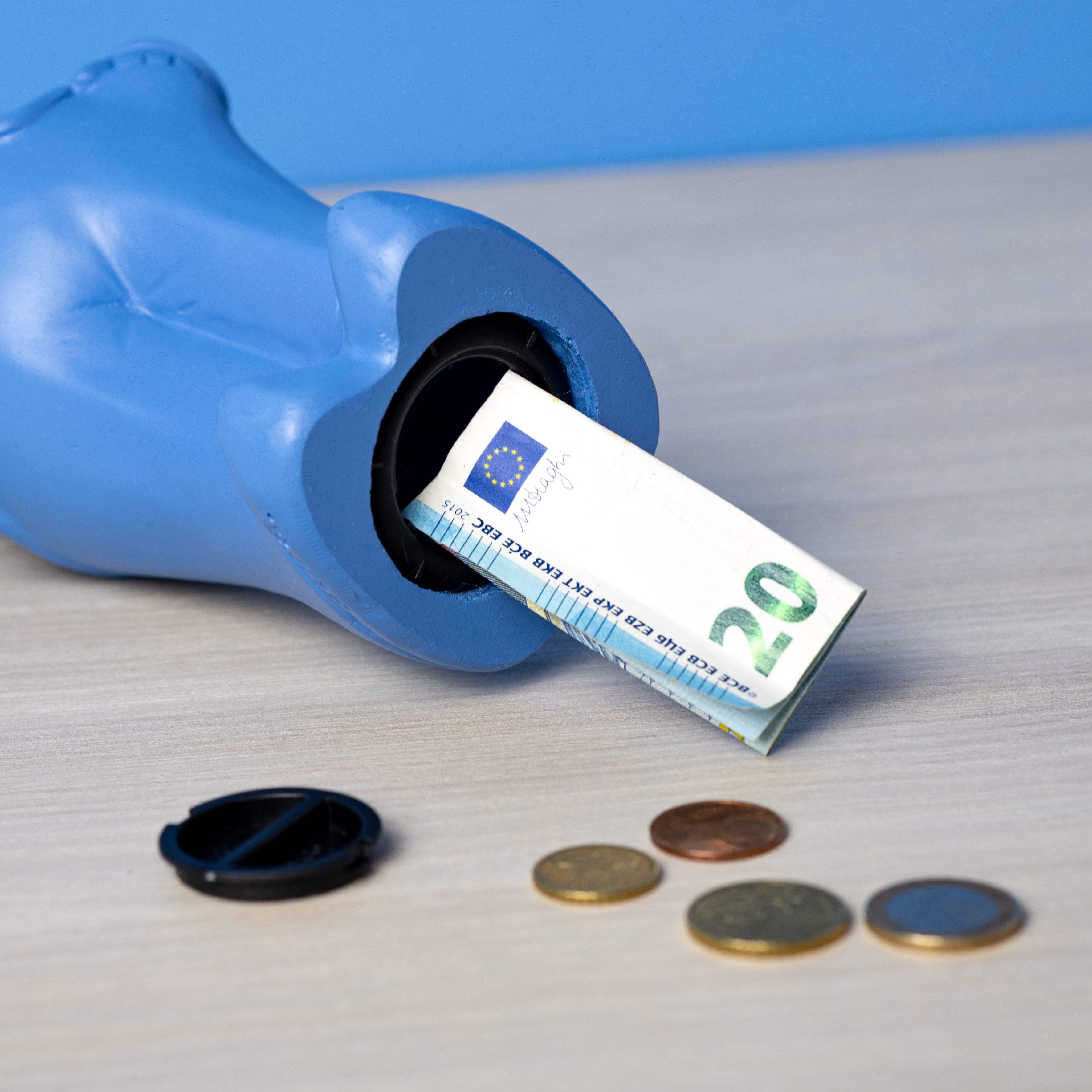 Hucha original "Gnomo" - Azul