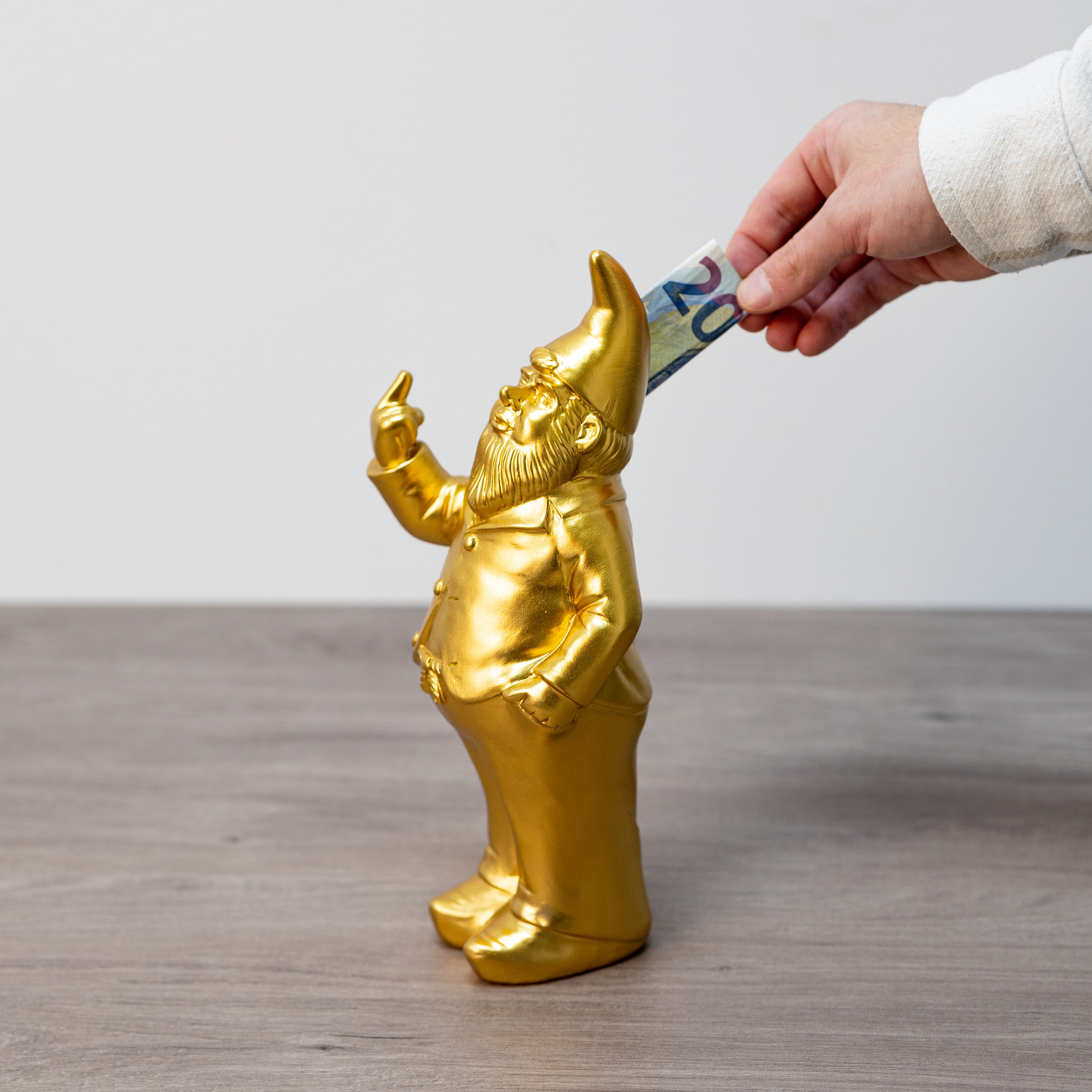 Hucha original "Gnomo" - Dorada