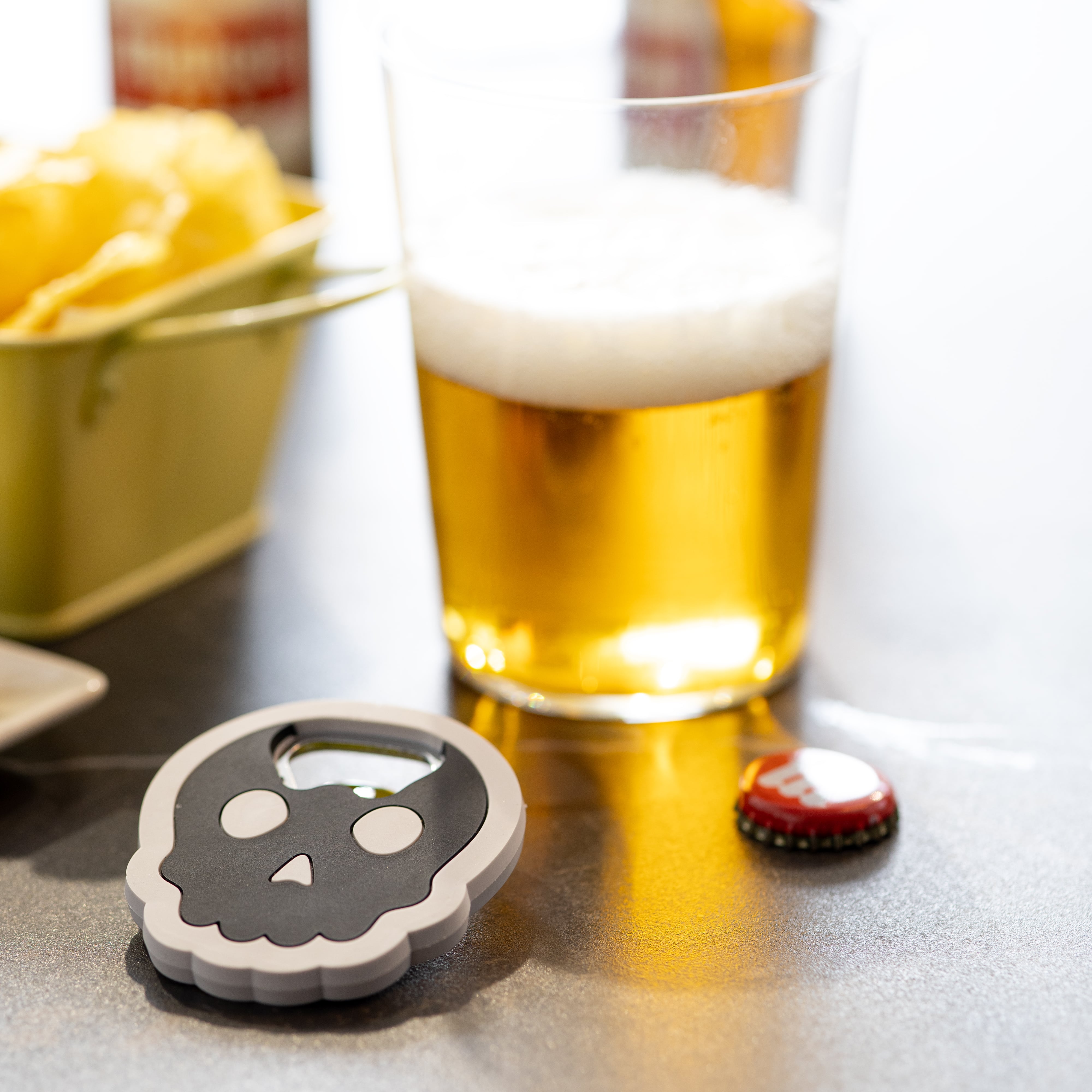 Abridor de botellas "calavera"