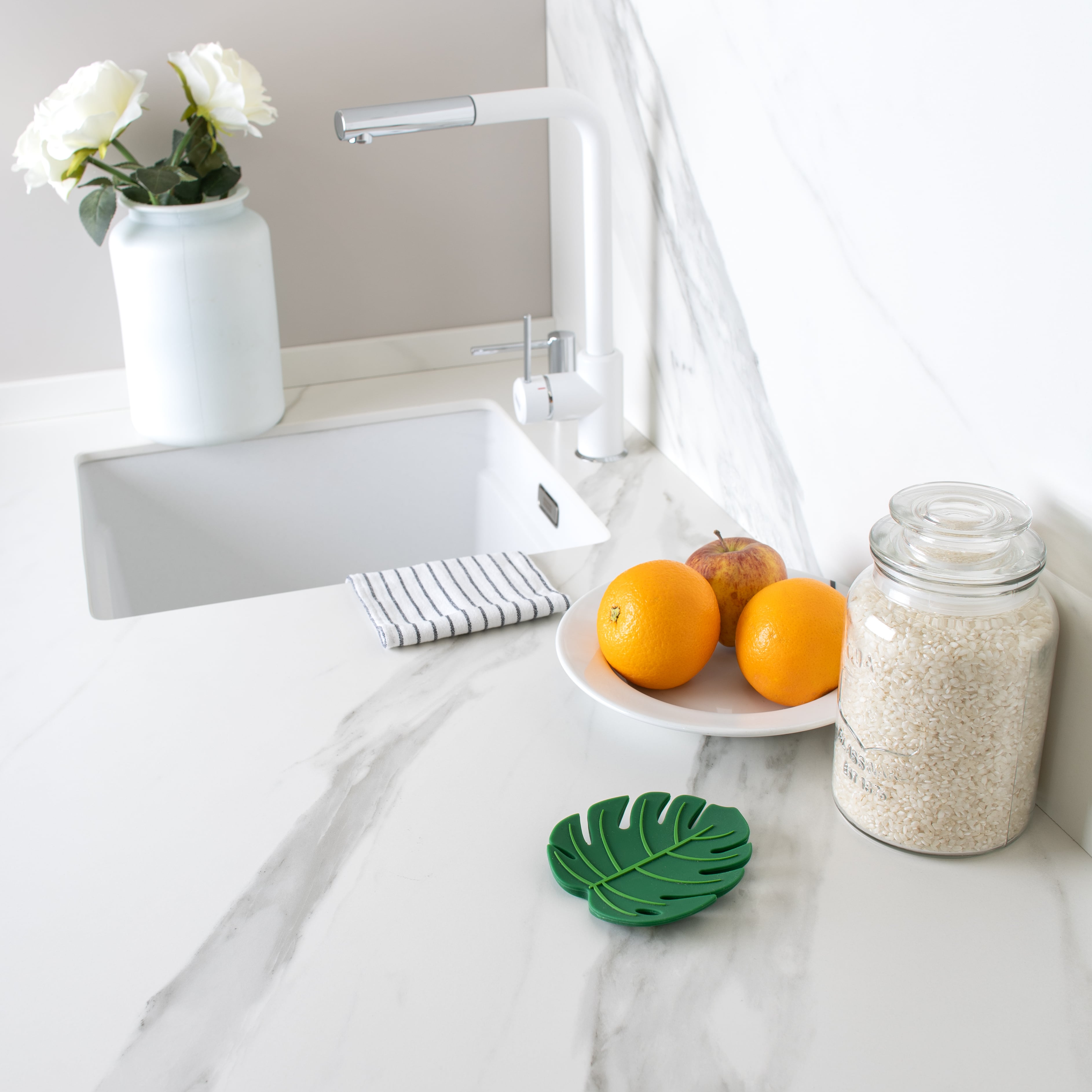 Reposa cucharas "hoja"