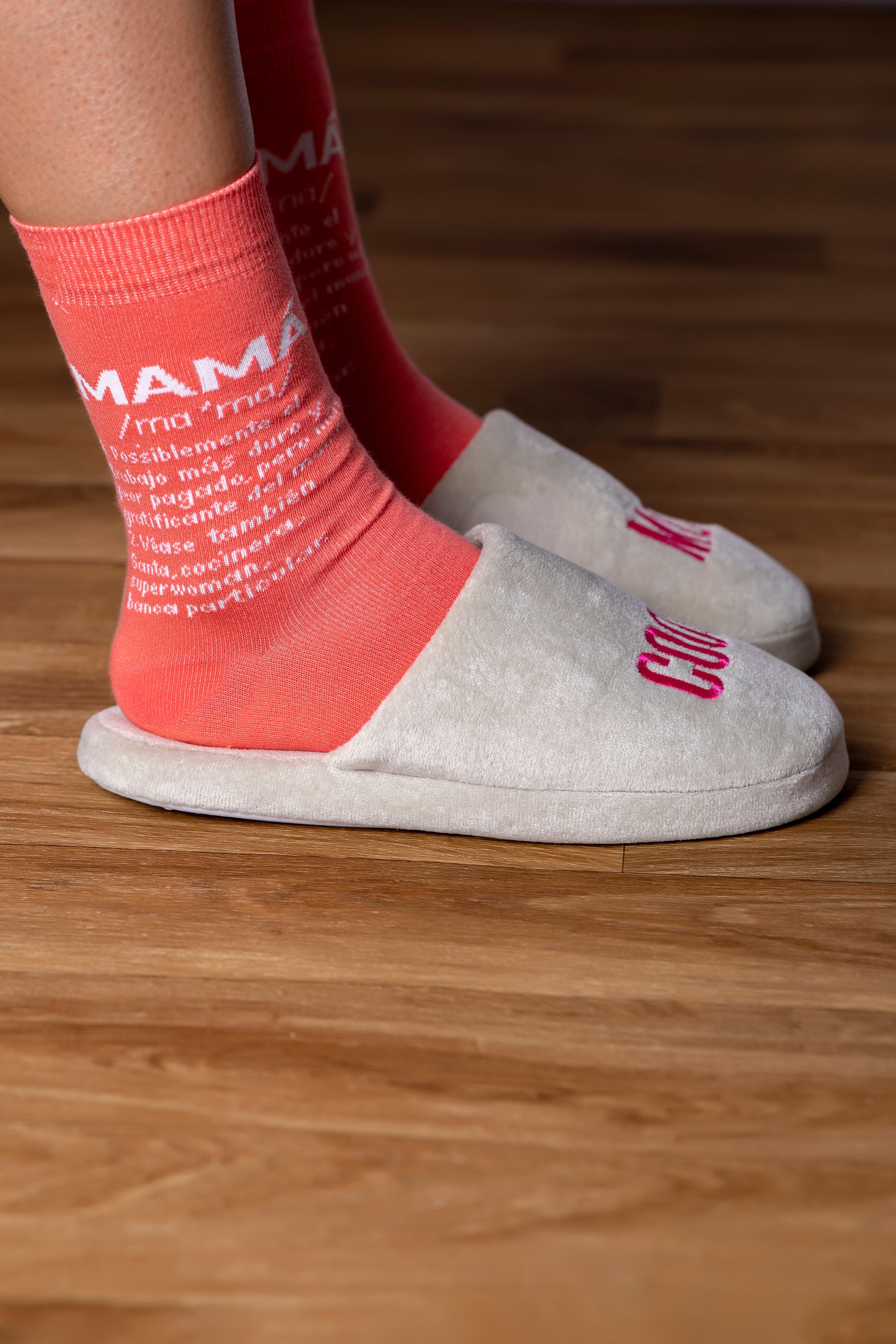 Zapatillas “Cool mom” Gris y Rosa