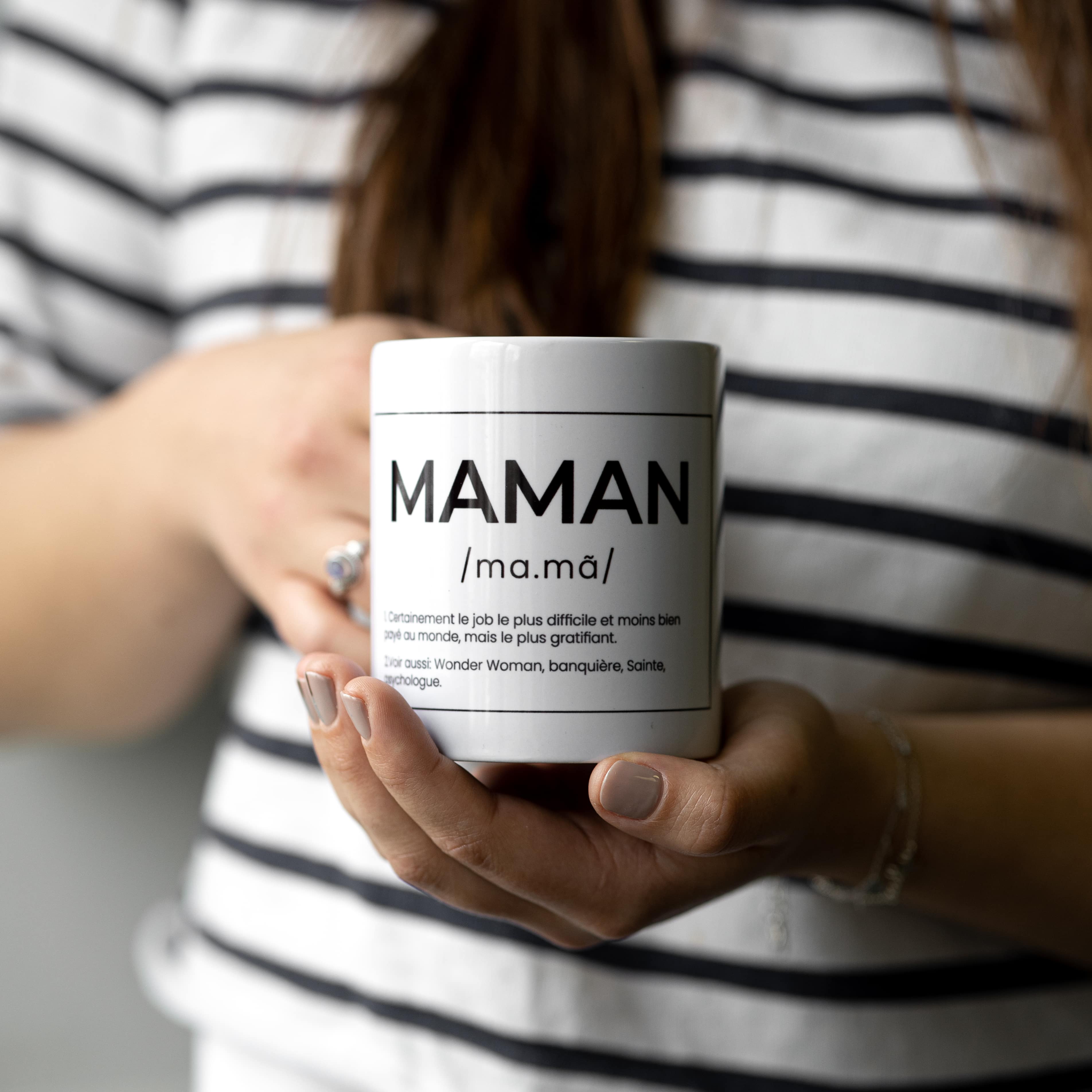 Taza "Maman" francés