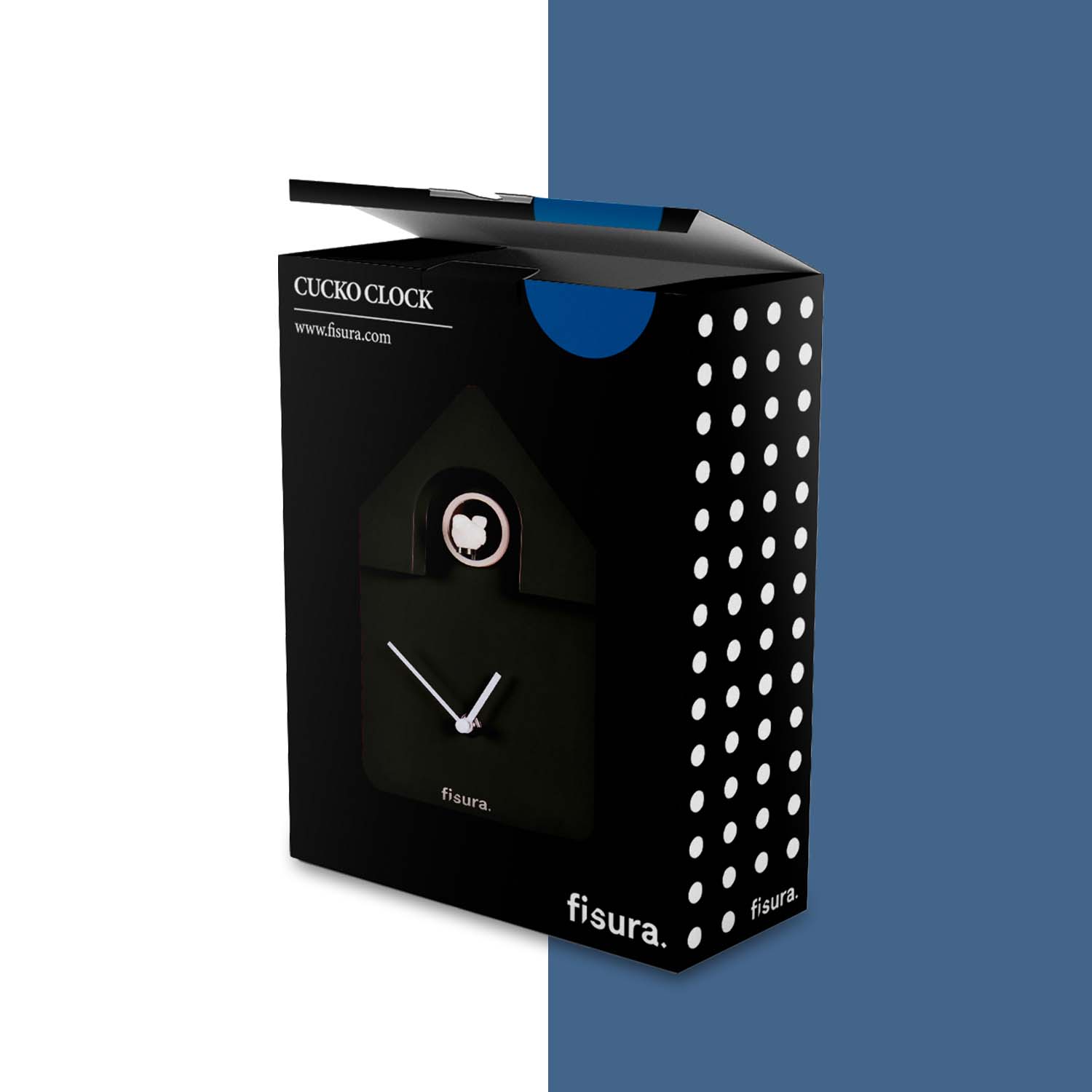 Reloj Cuco casita Negro