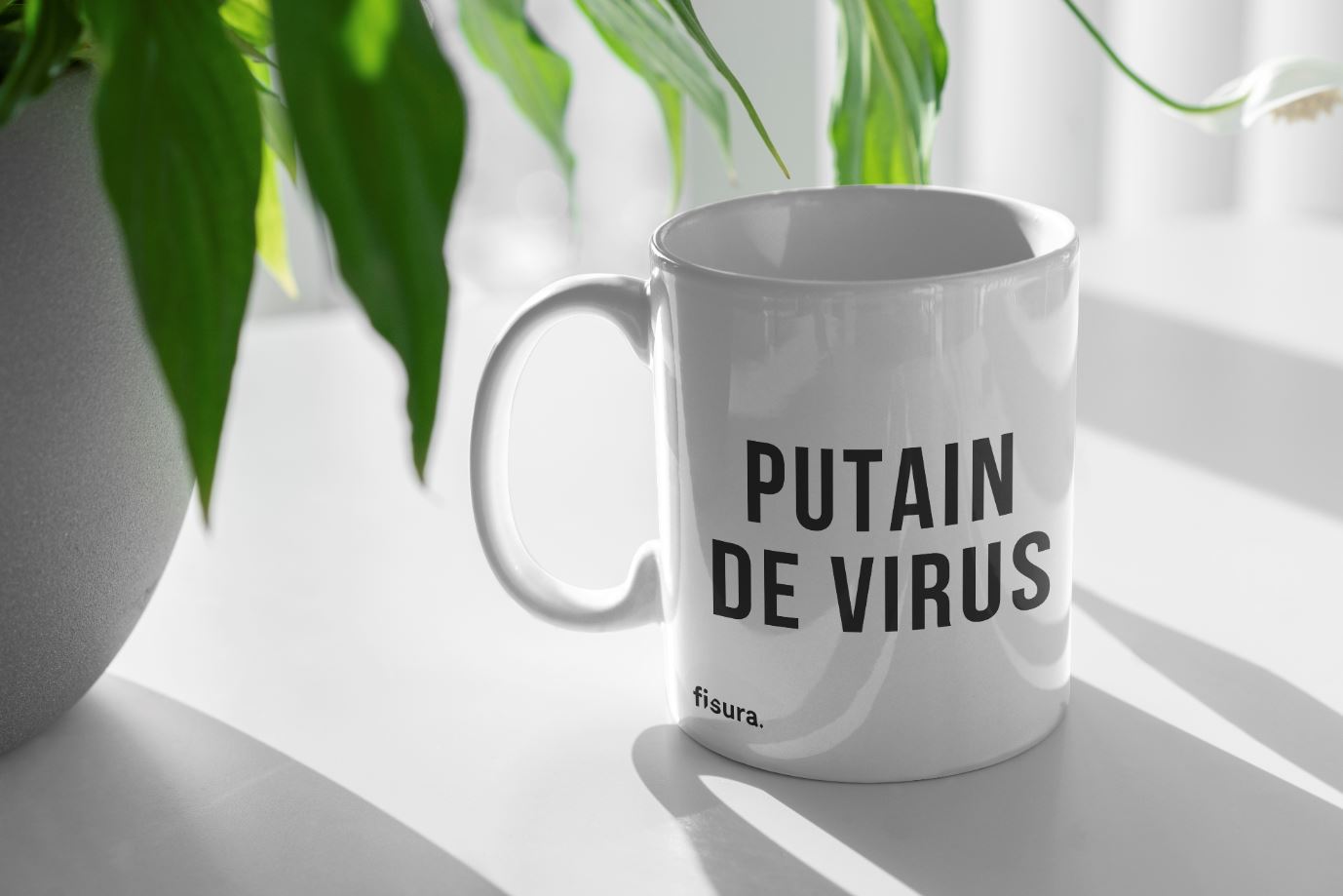 Taza "Putain de Virus"