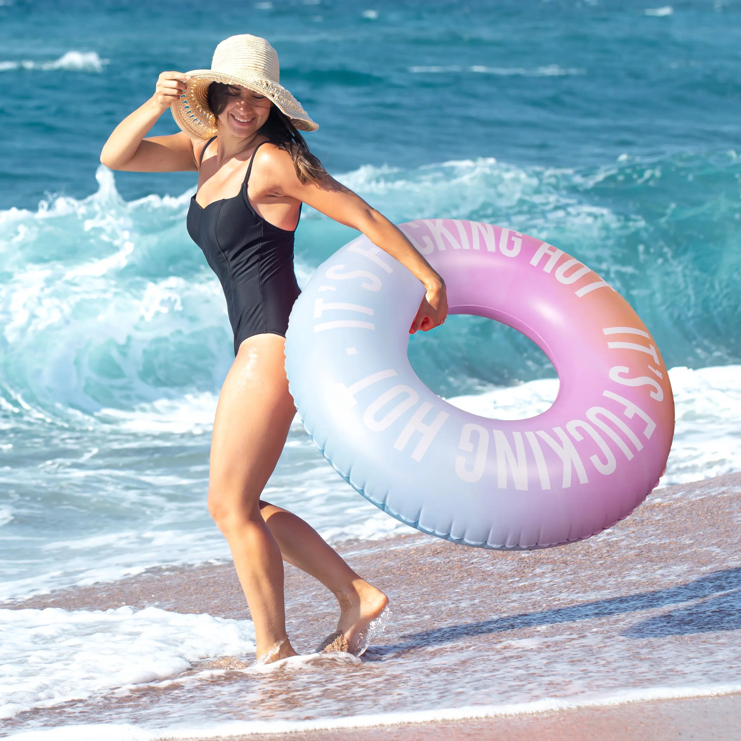 Flotador “It’s fucking hot”