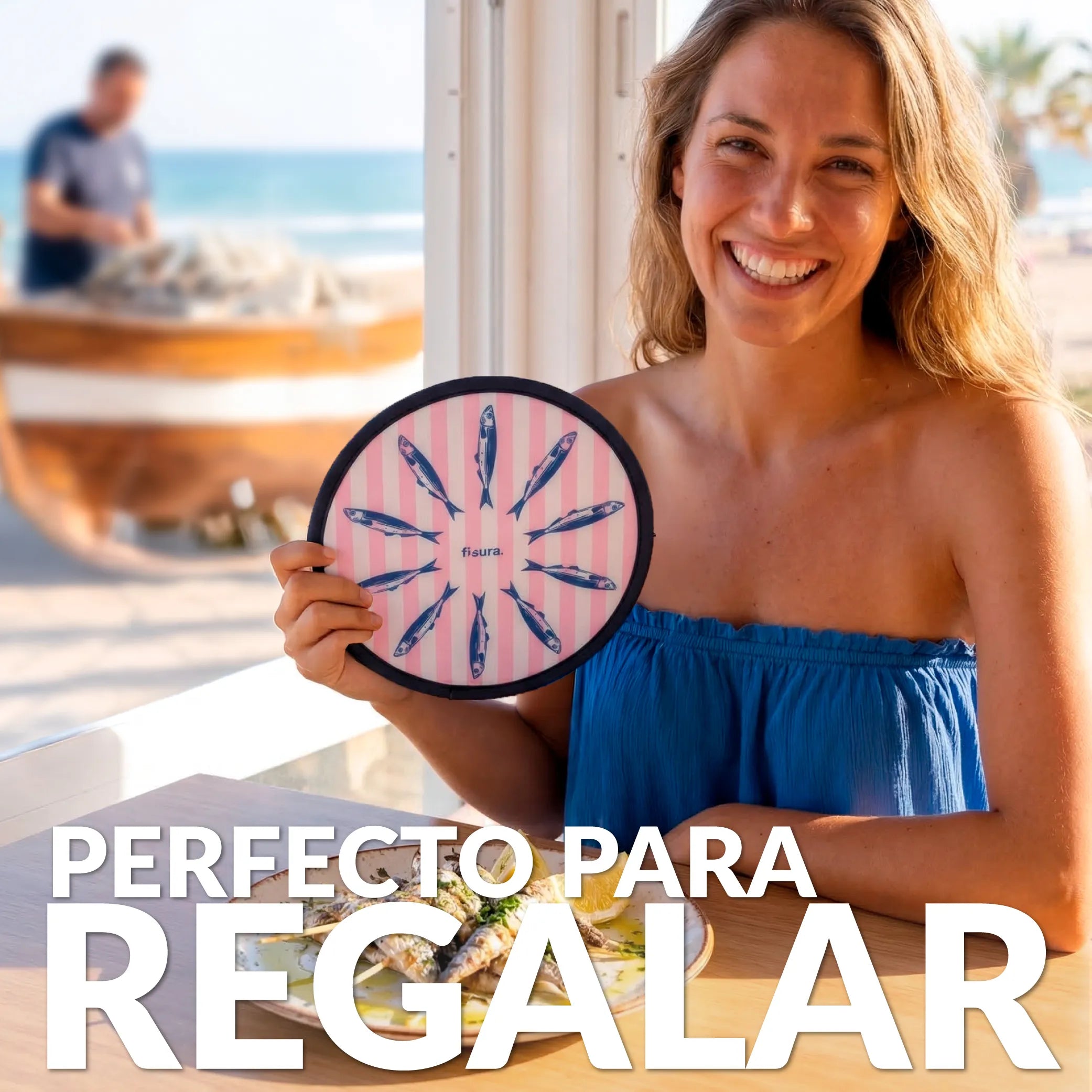 Abanico plegable “Sardinas”