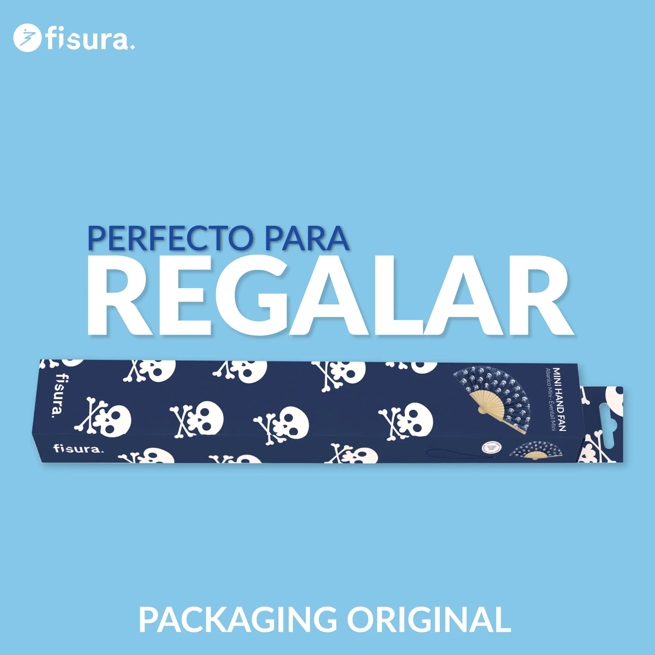 Mini-Handfächer „Calaveras“