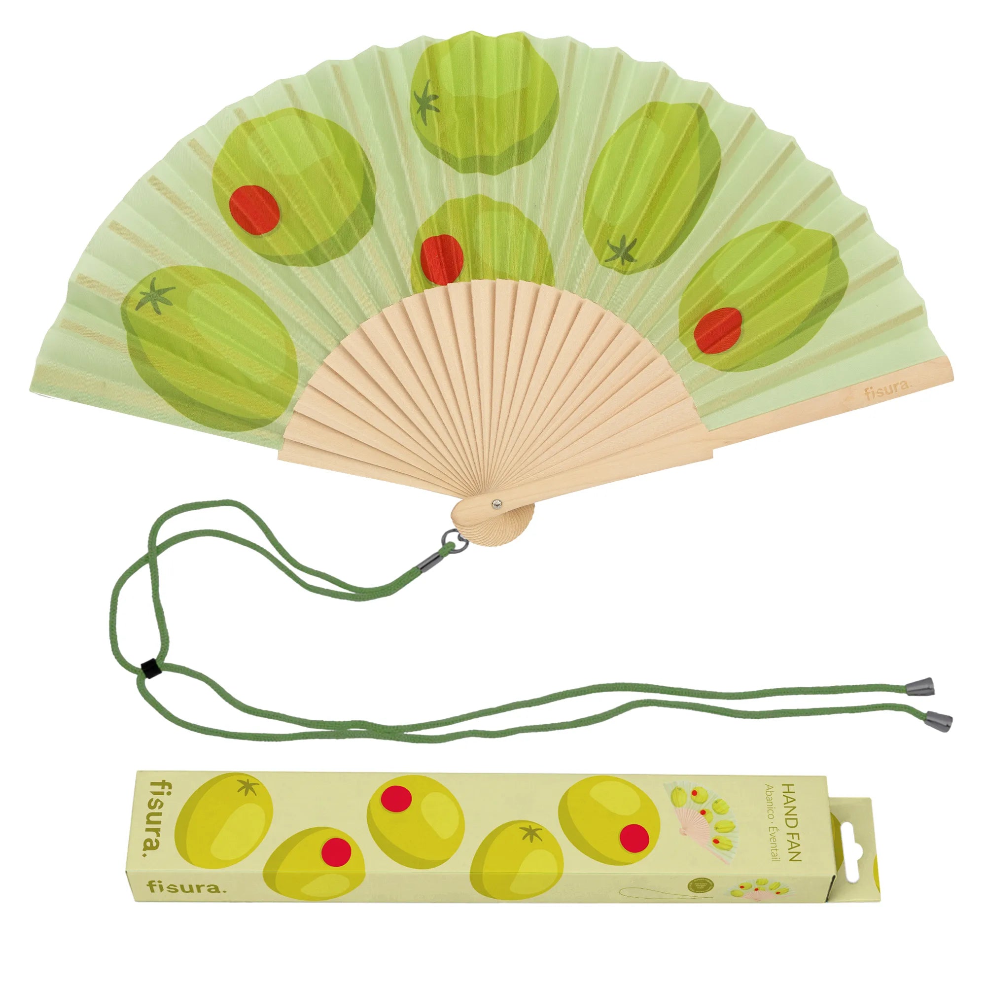 Abanico “Aceitunas”