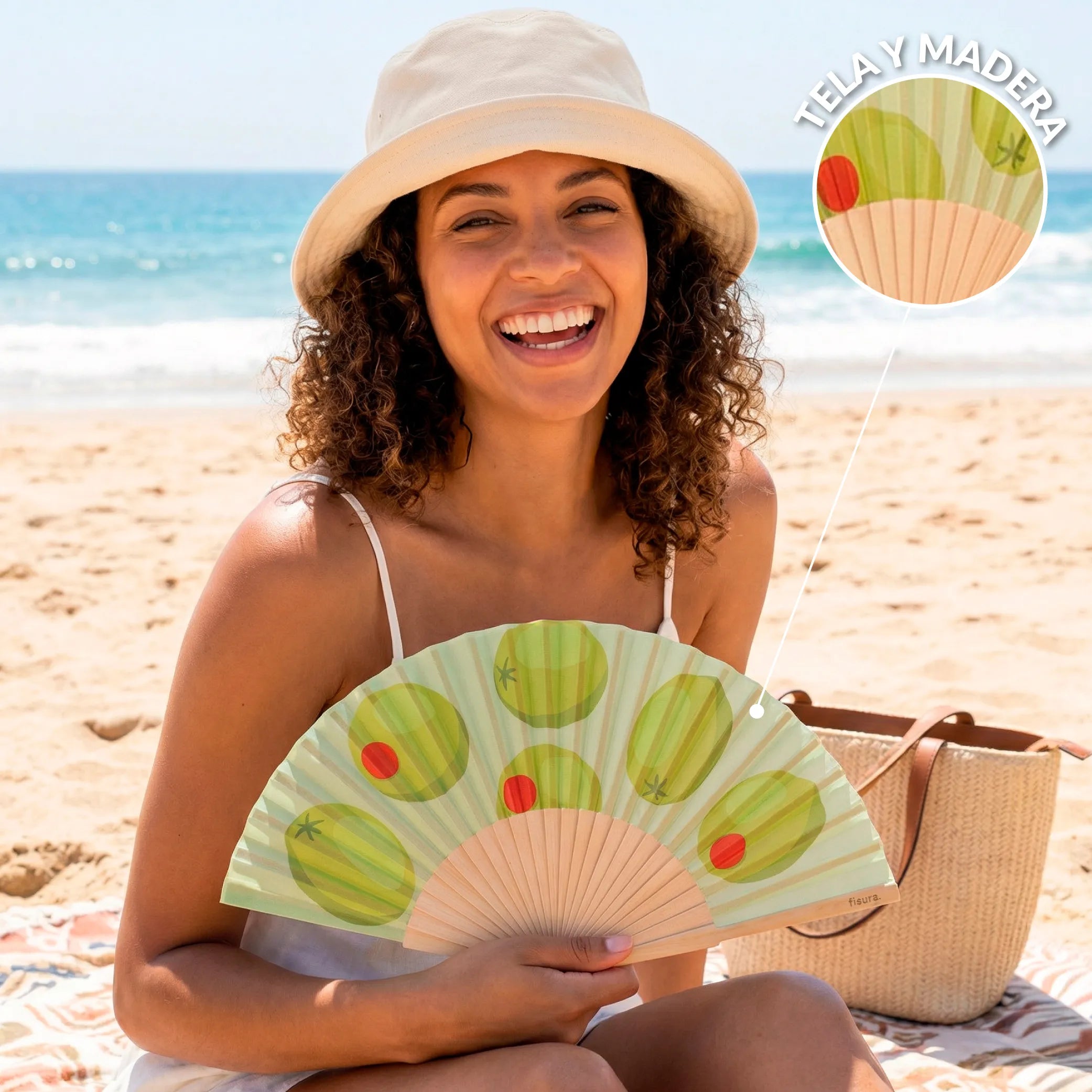 Abanico “Aceitunas”