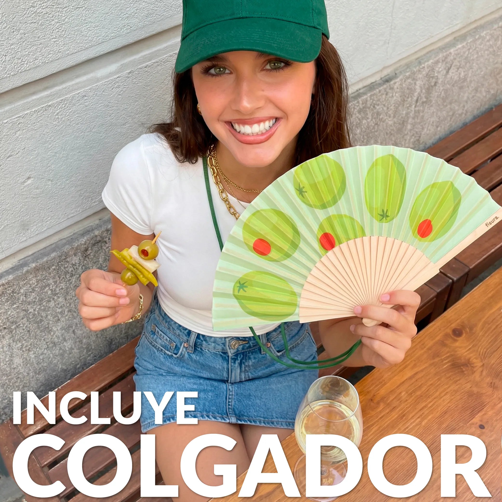 Abanico “Aceitunas”