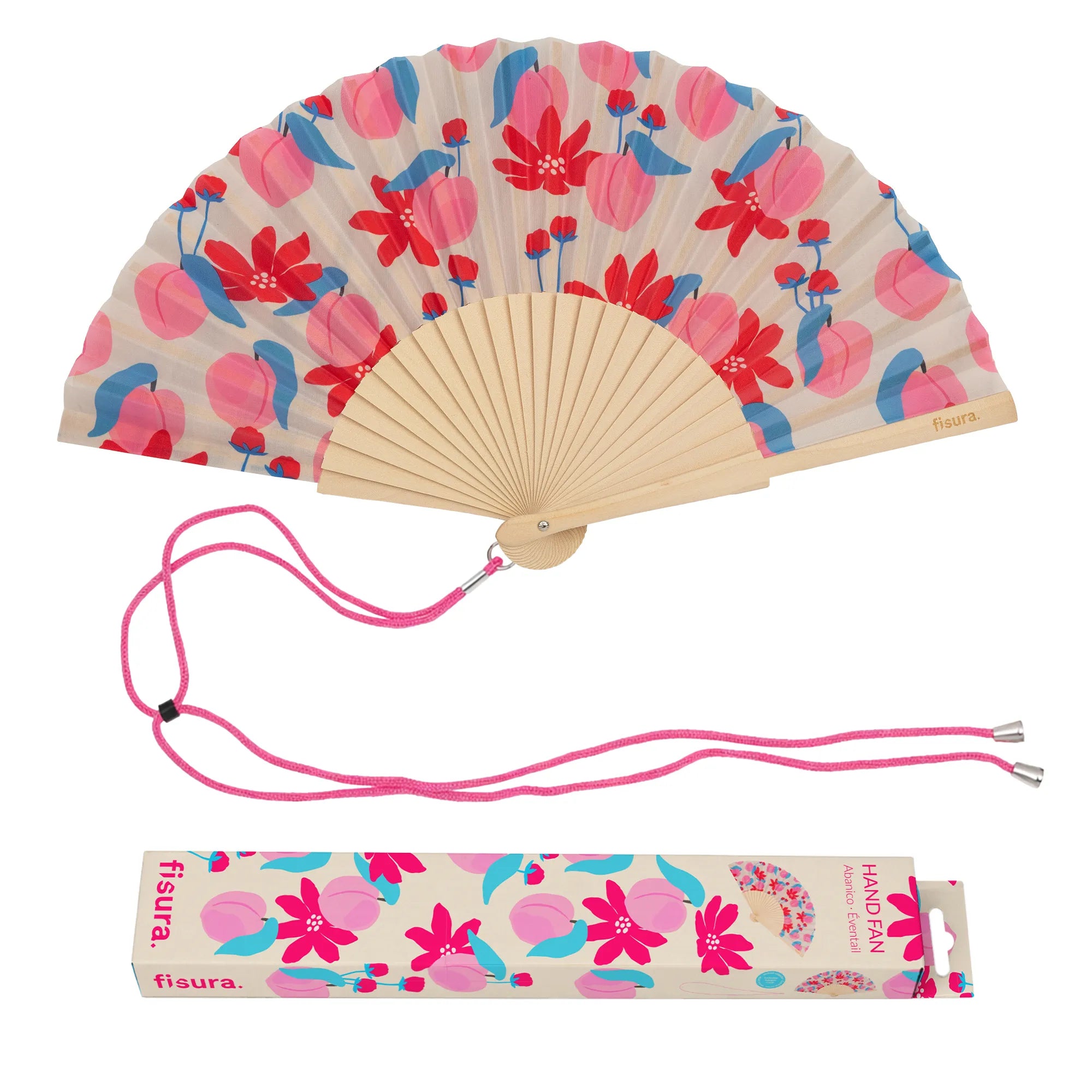 Abanico “Flores salvajes”