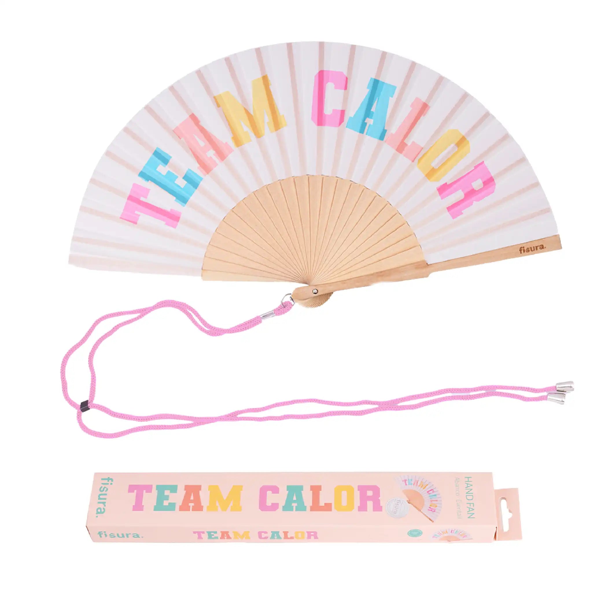 Abanico “Team calor” beige