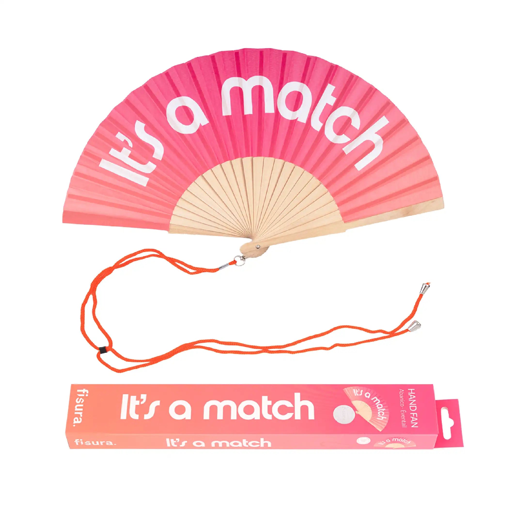 Abanico “It’s a match” degradado rosa